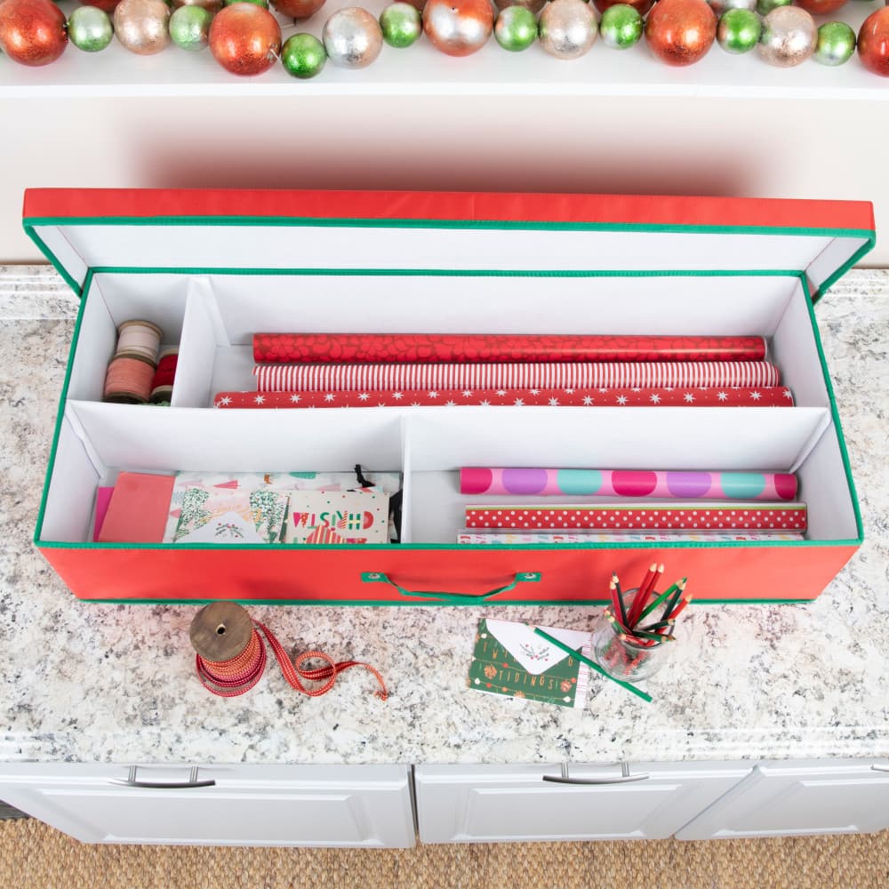 Household Essentials Gift Wrap Storage Box