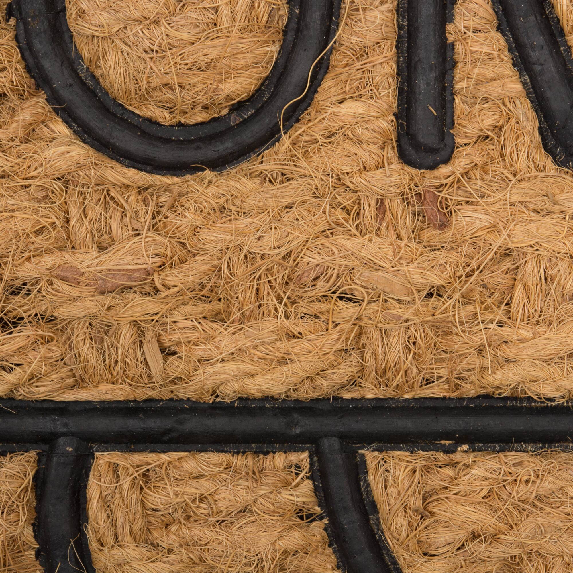 DII&#xAE; Tuffridge Light Swirls Welcome Coir &#x26; Rubber Doormat