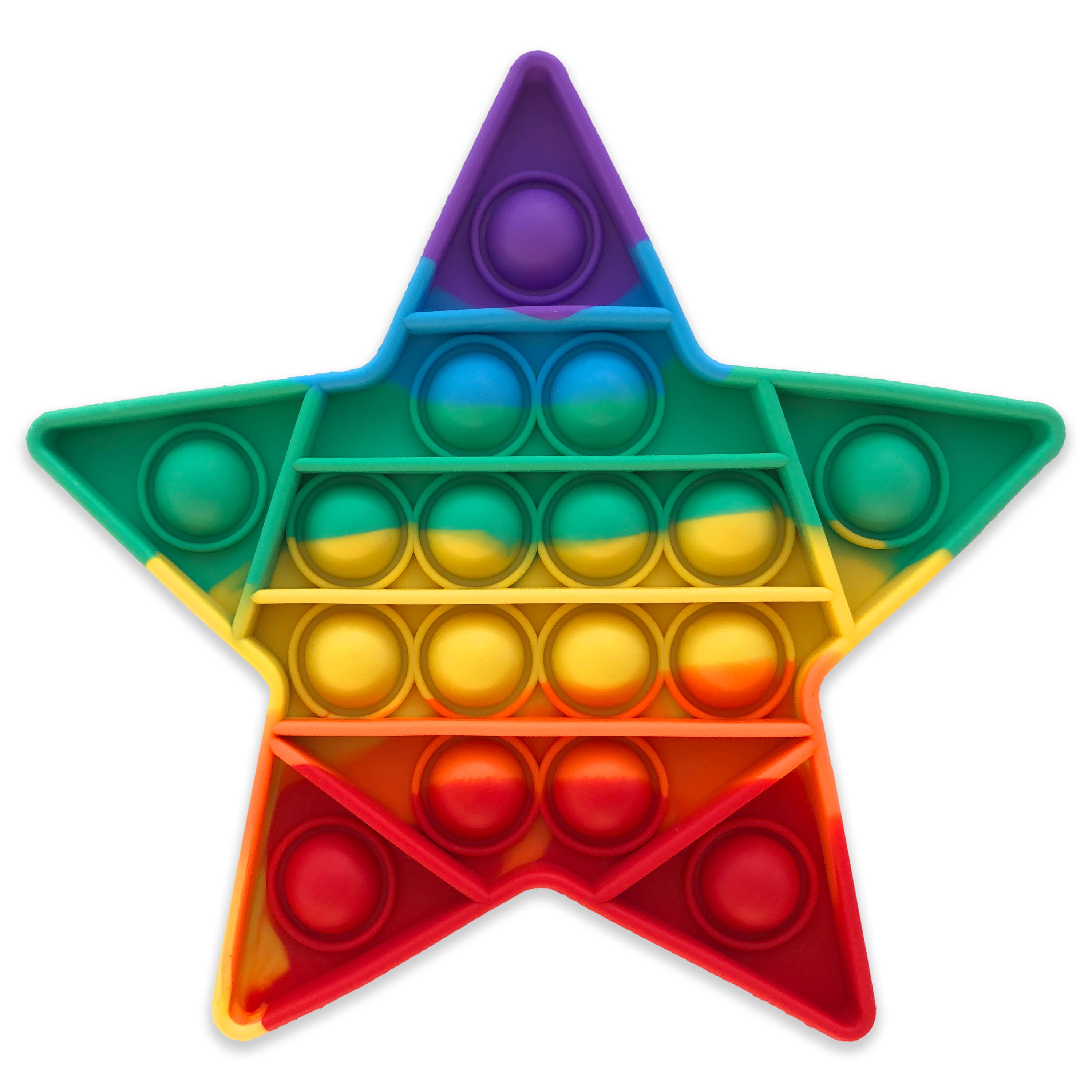GottaPop Rainbow Stars Pop It Fidget Toy Party Favors, 6ct.