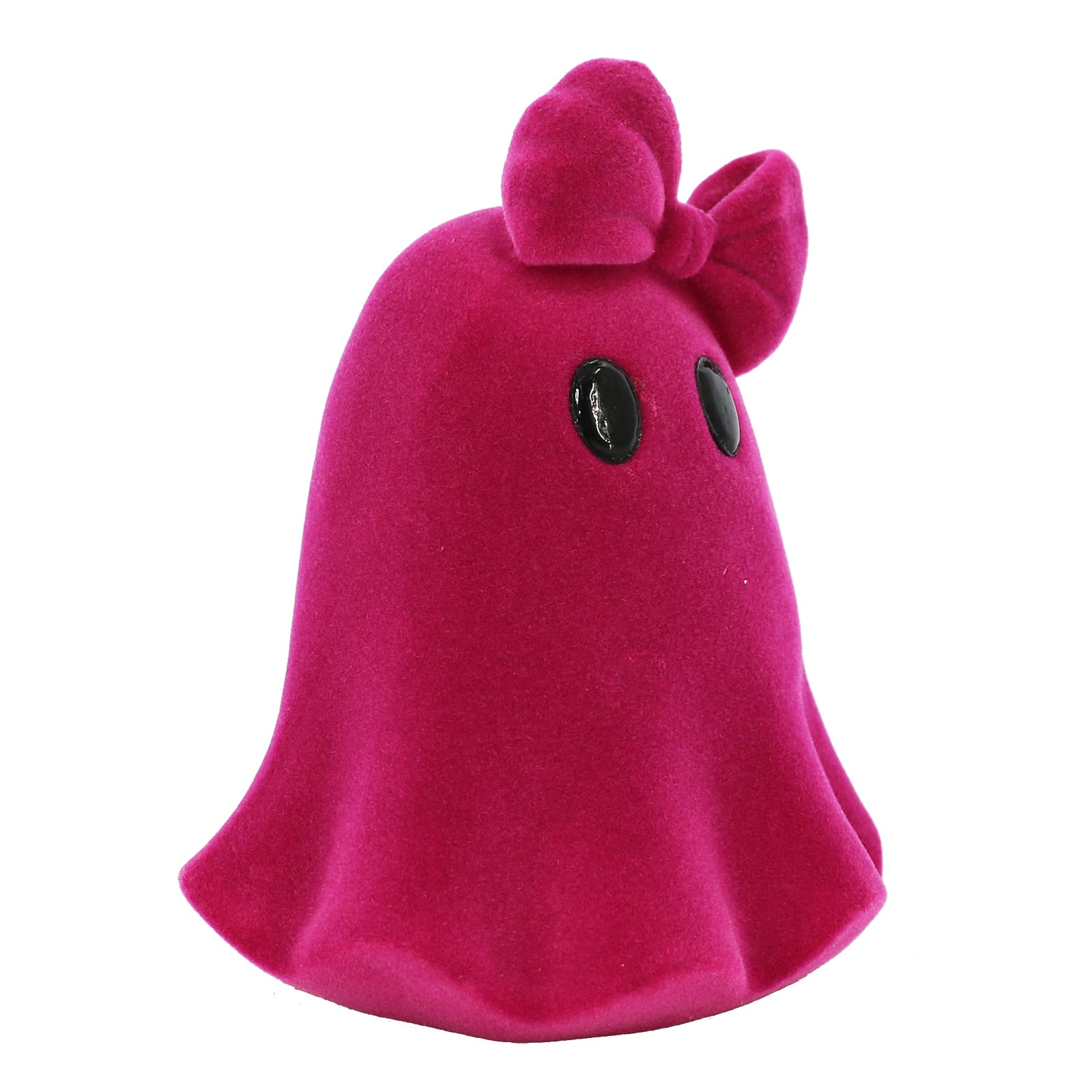 4.75&#x22; Flocked Ghost with Bow Tabletop Accent by Ashland&#xAE;