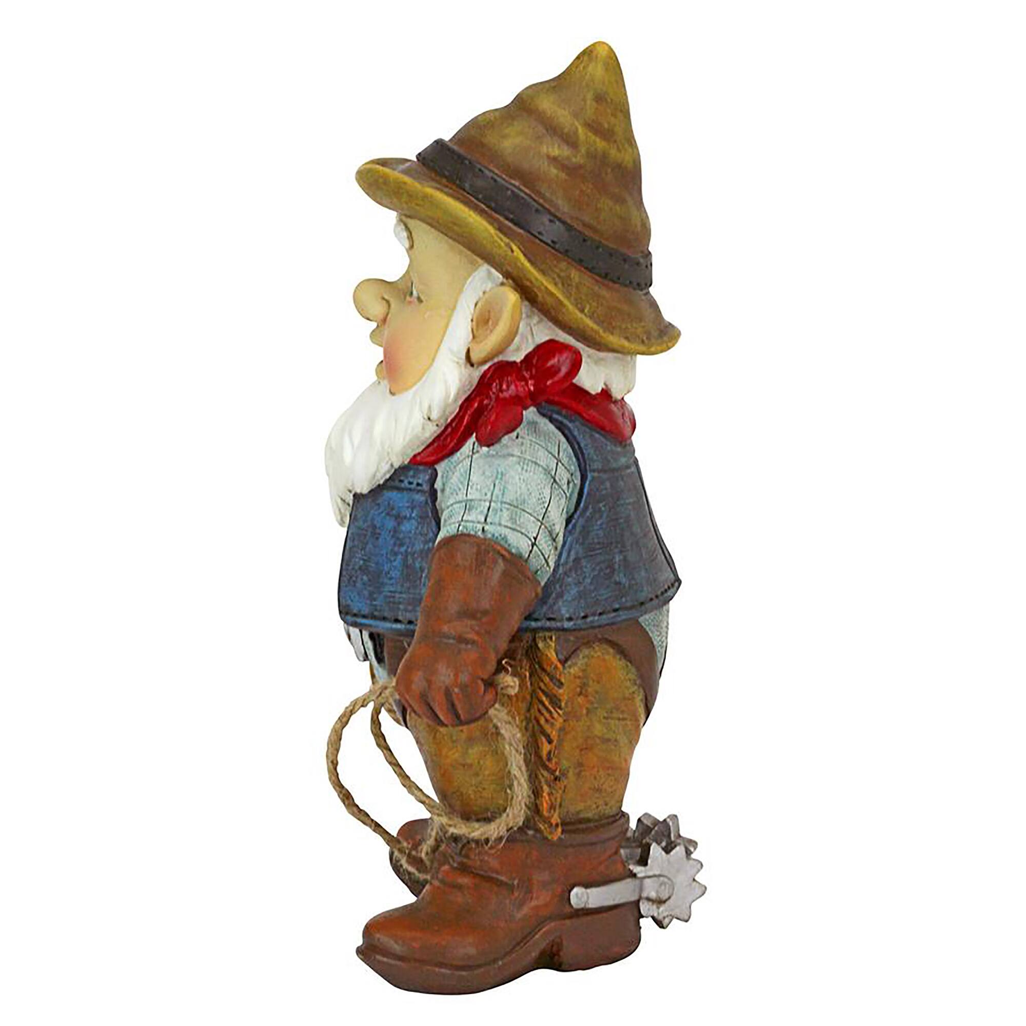 Design Toscano 10" Country Cowboy Klaus Garden Gnome Statue