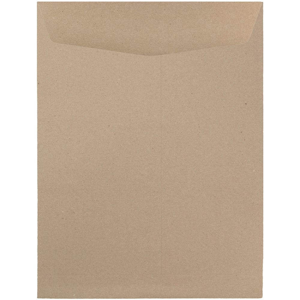 JAM Paper 9&#x22; x 12&#x22; Brown Kraft Open End Catalog Premium Envelopes