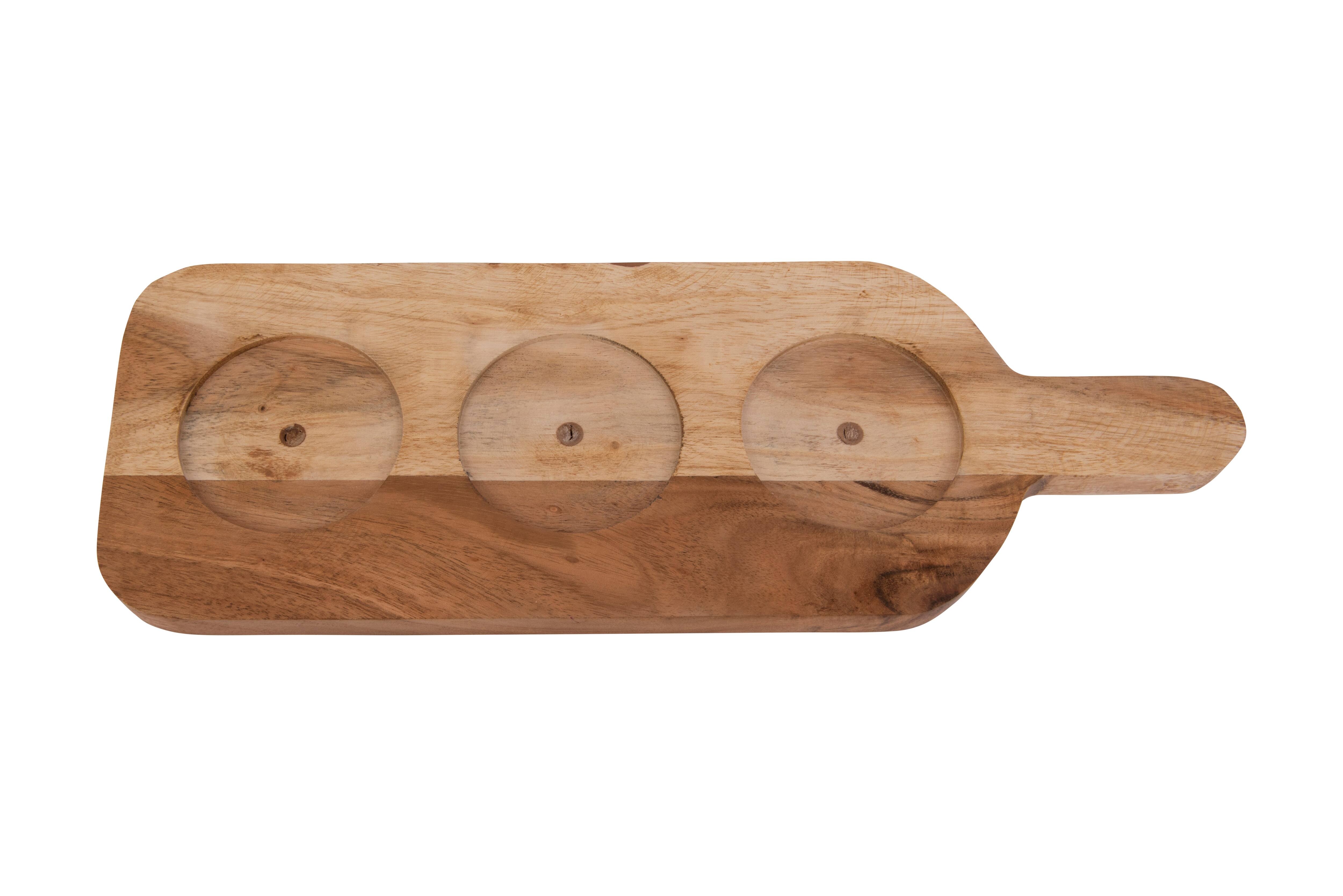 Hello Honey&#xAE; Acacia Wood Board with Marble Pinch Pots &#x26; Spoon Set