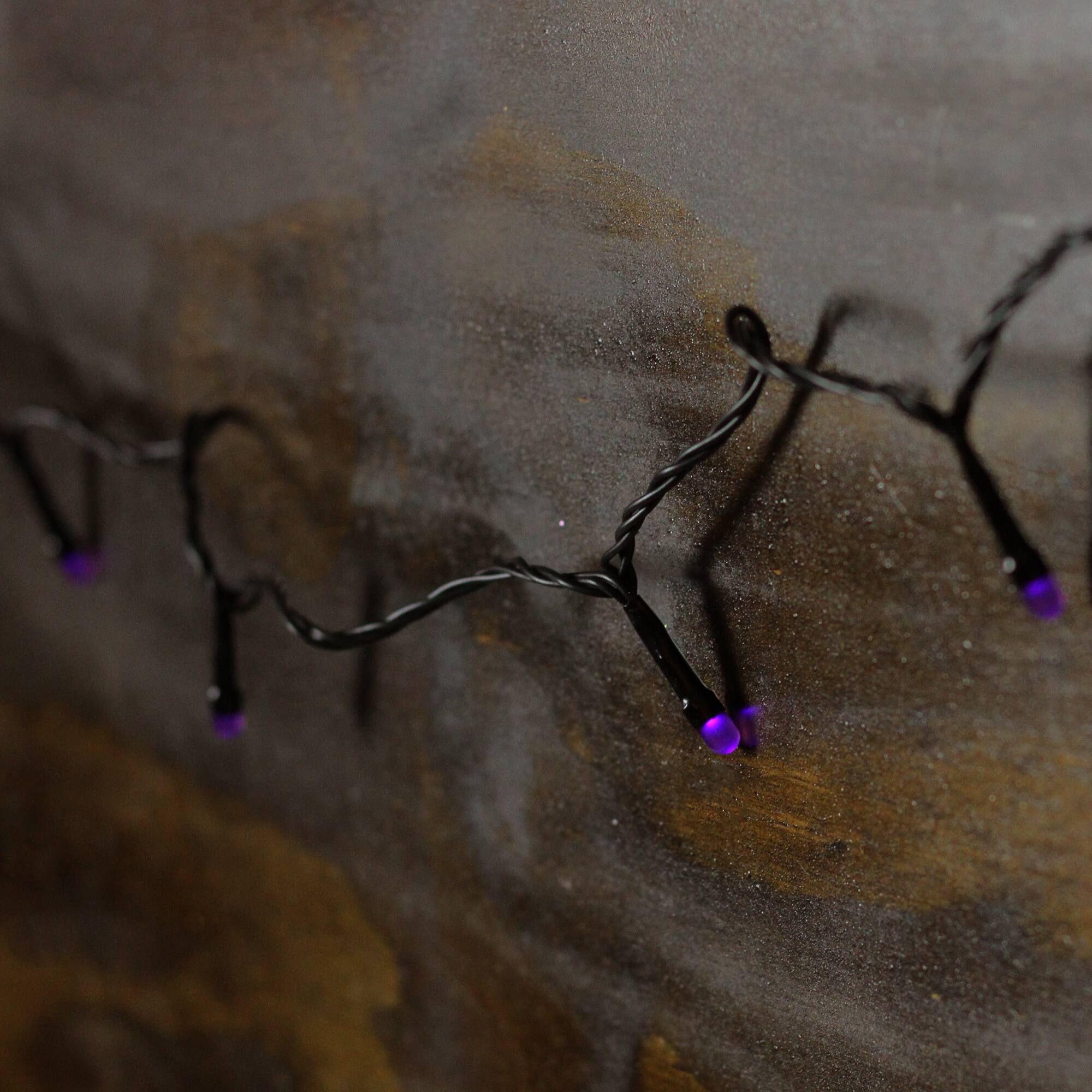 15ct. Purple LED Micro Halloween String Lights