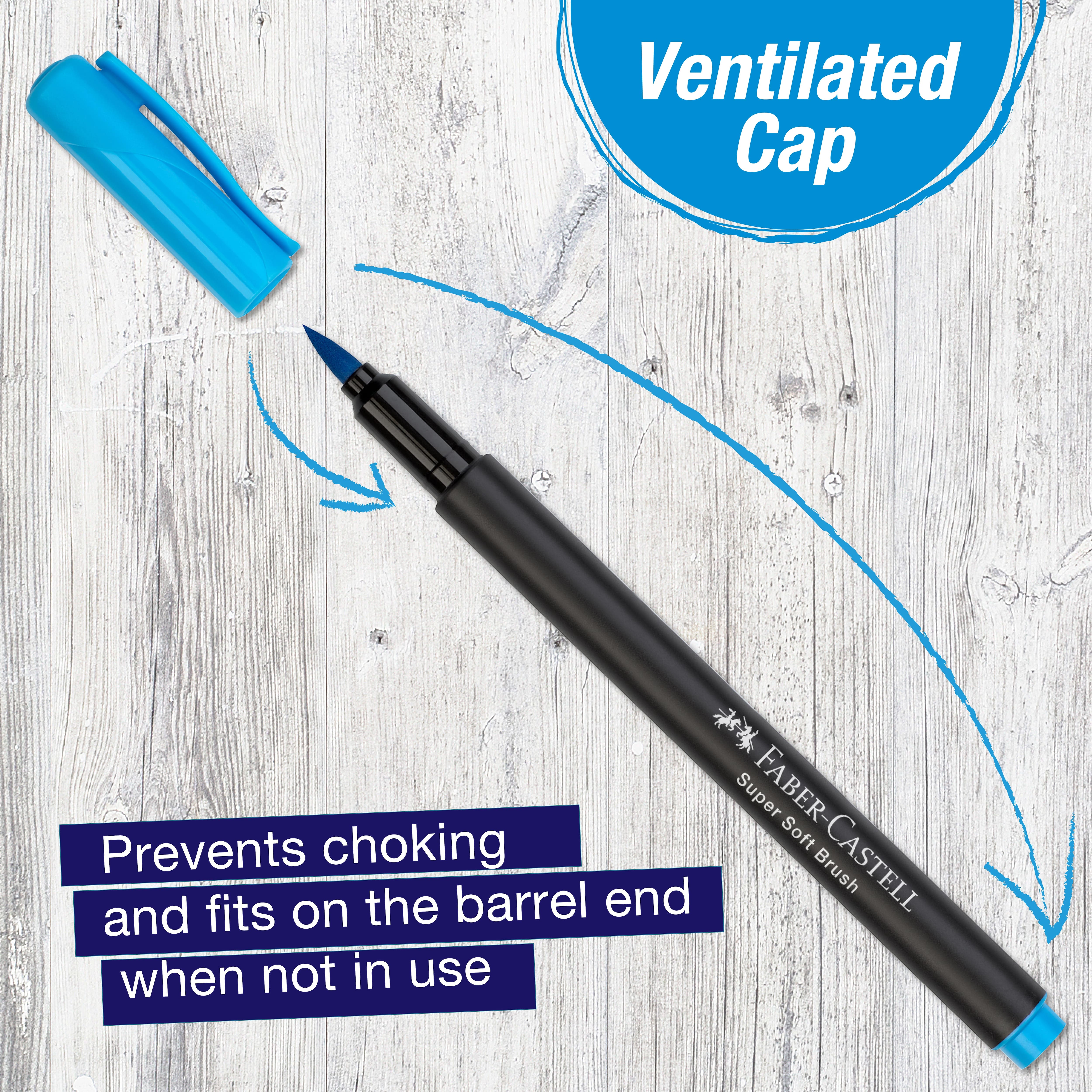 Faber-Castell® 10 Colour Black Edition Felt Tip Brush Pens