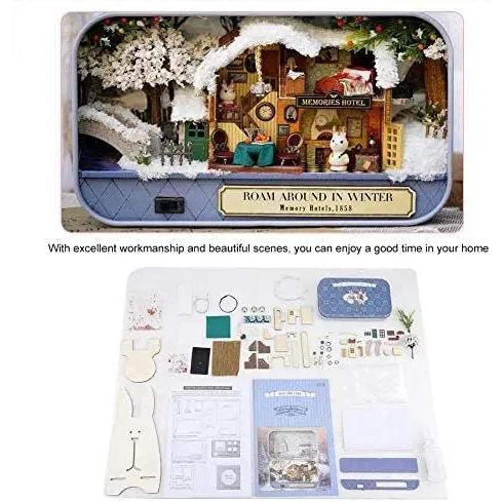 Wizardi Miniature Roombox: Roam Around in Winter