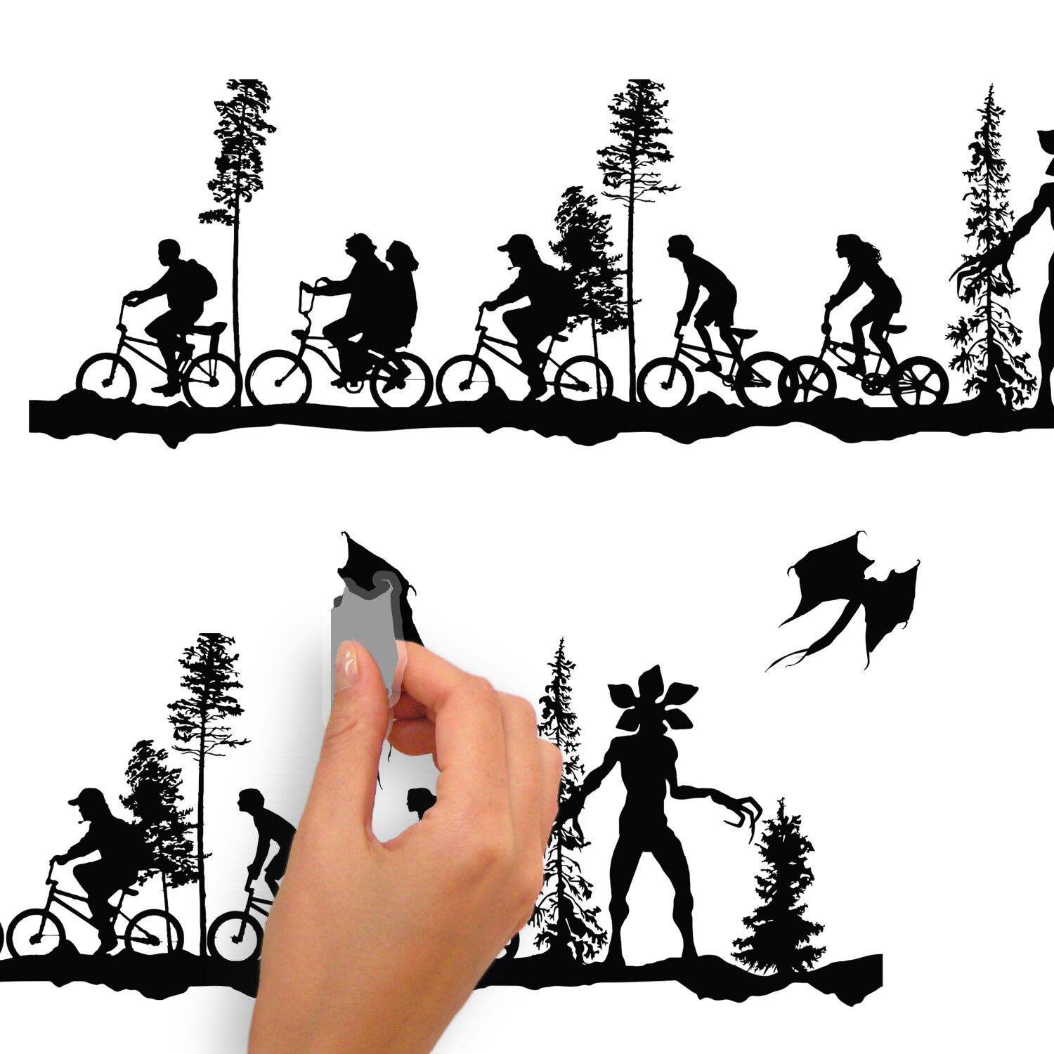 RoomMates Stranger Things Forest Scene Peel &#x26; Stick Wall Decal Set