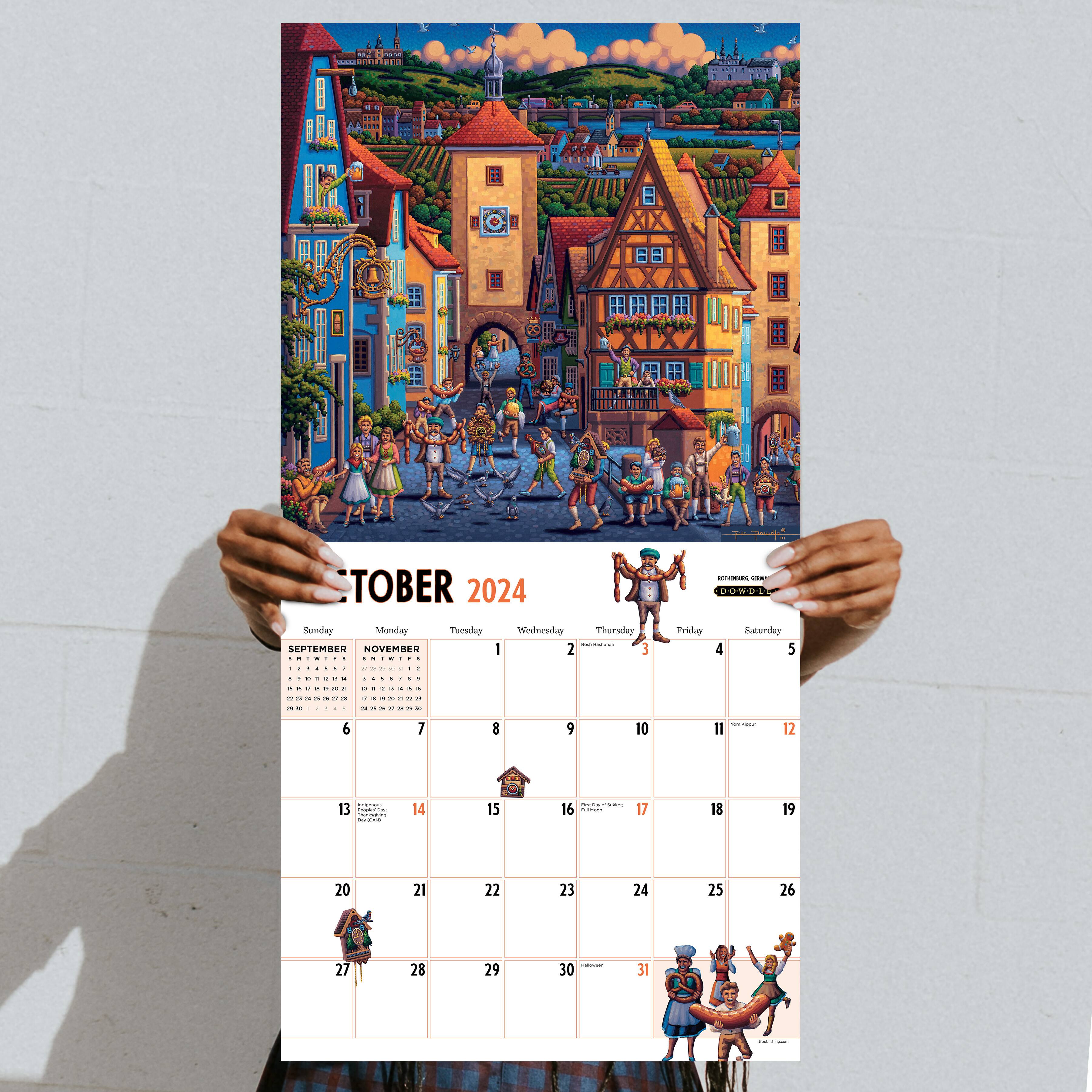 TF Publishing 2024 Around the World Wall Calendar