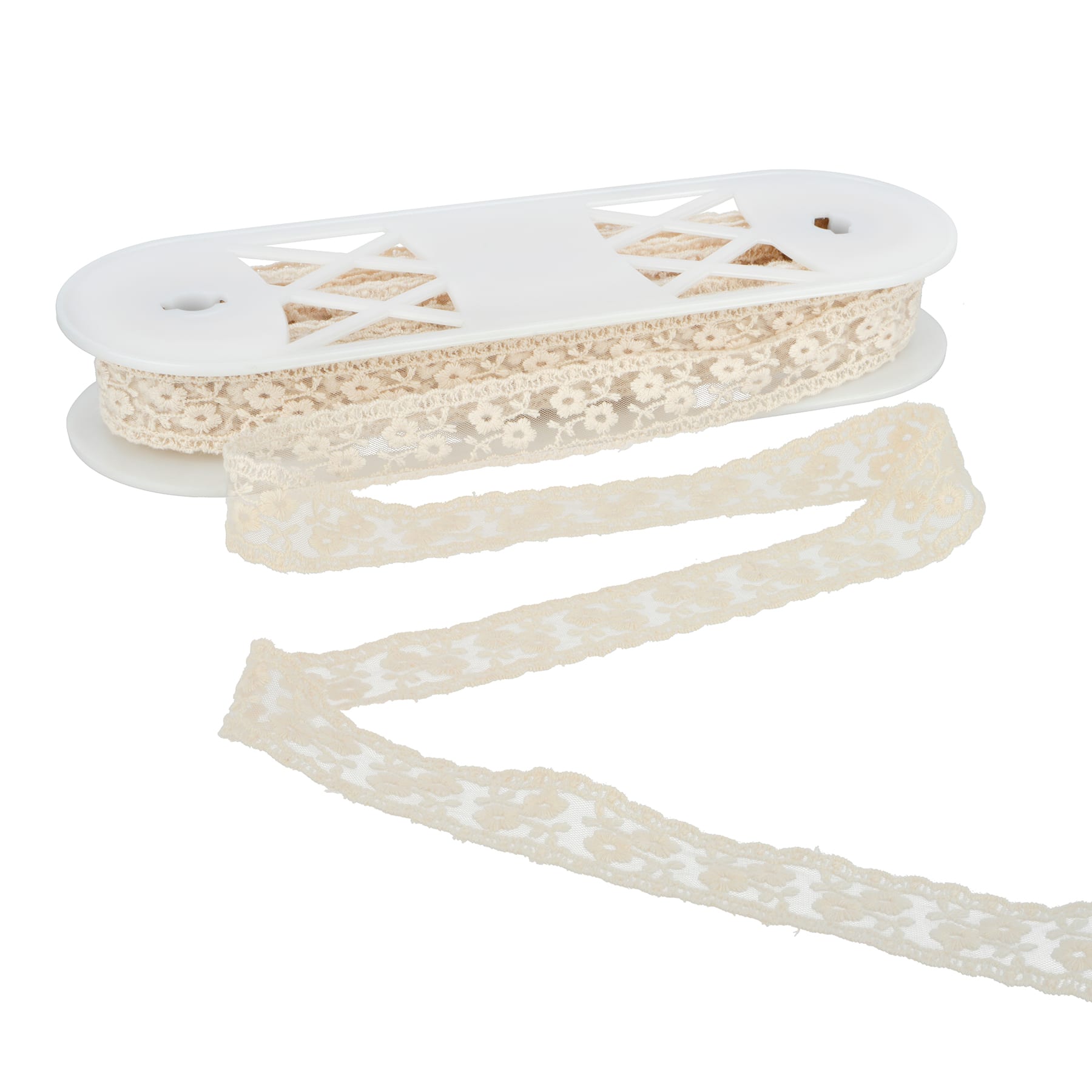 1.2&#x22; Ivory Embroidered Lace Trim by Celebrate It&#xAE;