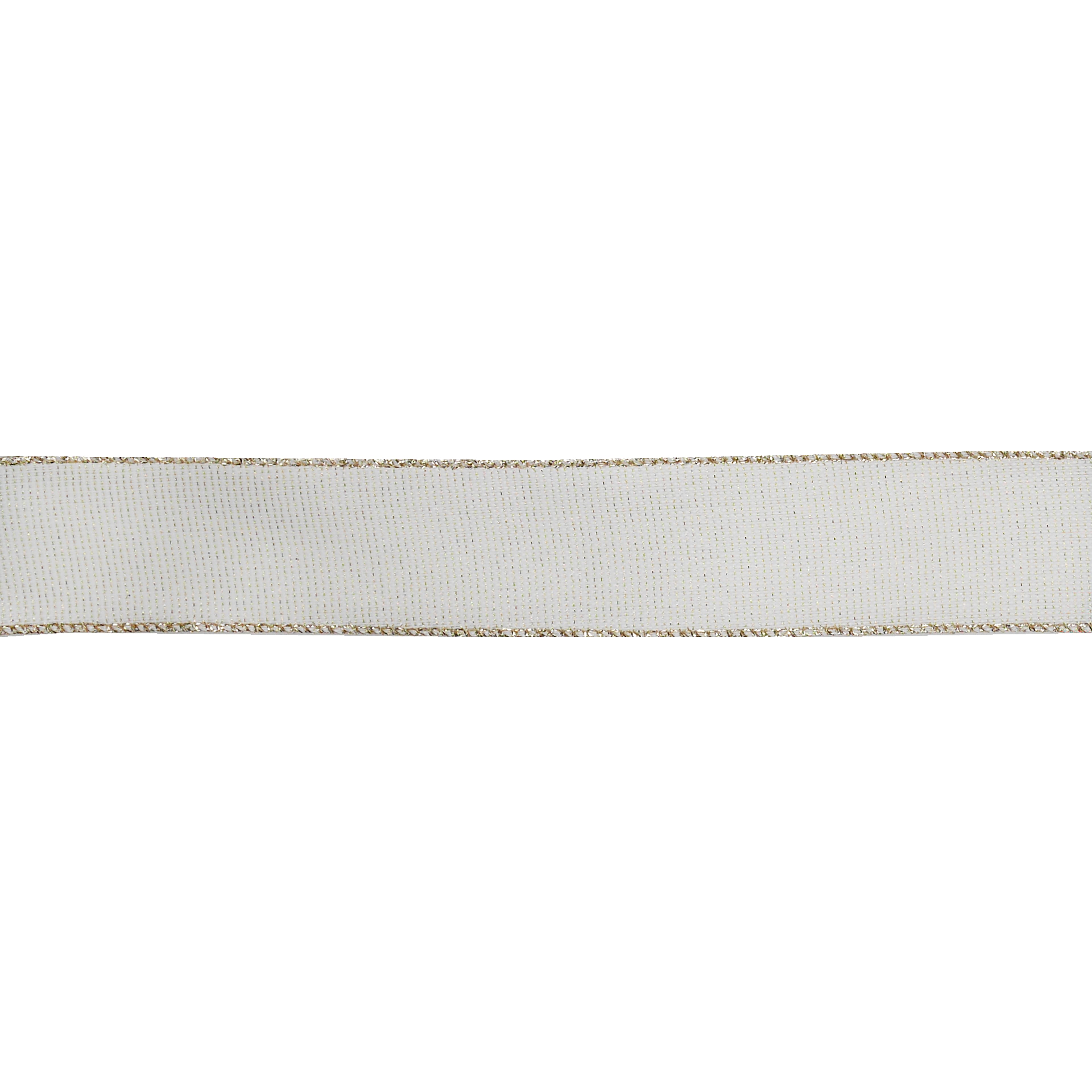 1.5&#x22; x 30ft. Cream Shimmer Wired Ribbon by Celebrate It&#xAE;