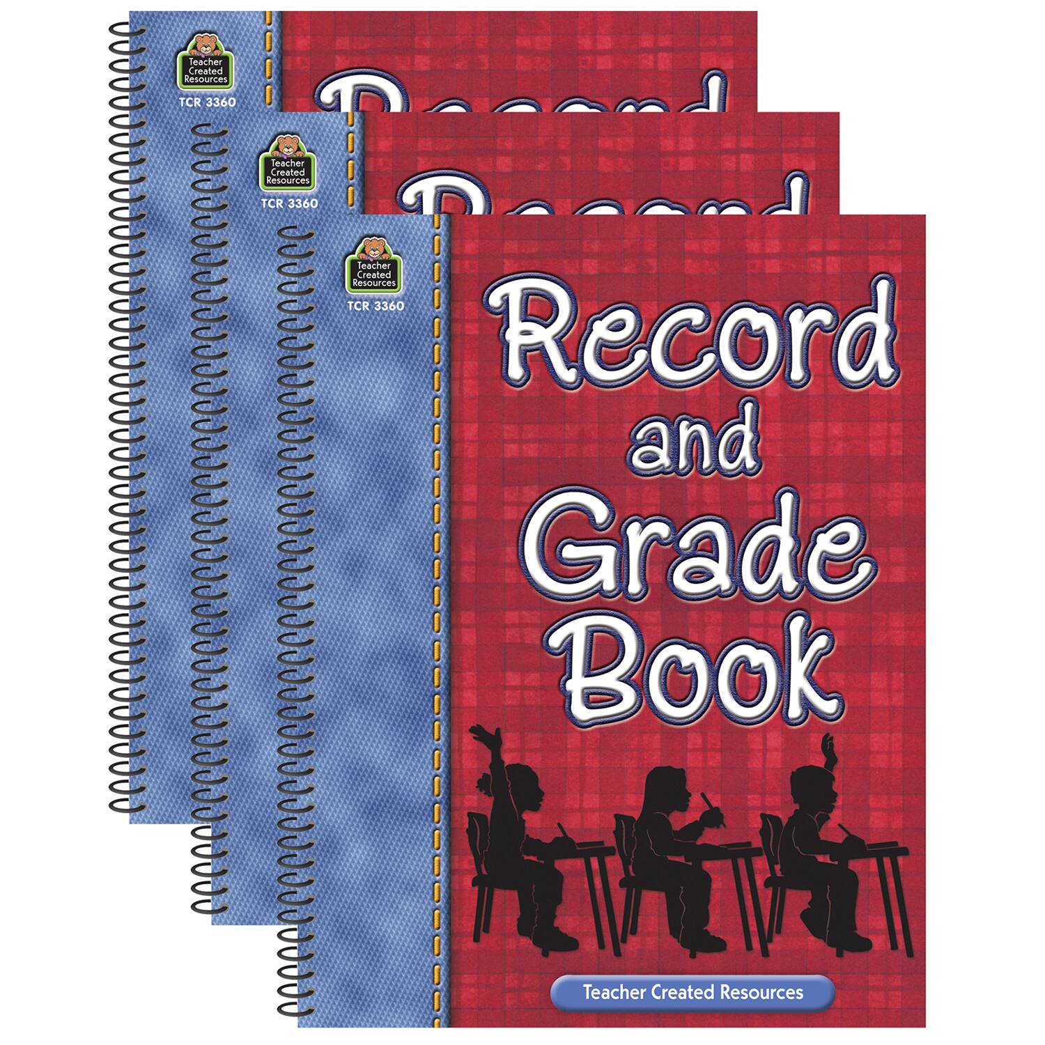 Teacher Created Resources&#xAE; Record &#x26; Grade Books, 3ct.