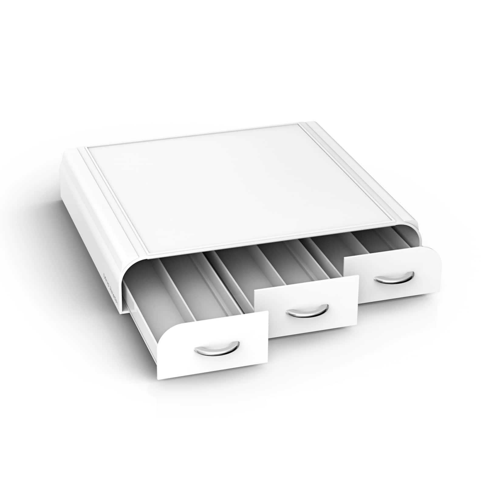 Mind Reader White 36 Capacity 'Anchor' Triple Drawer Single Serve Coffee Pod Holder
