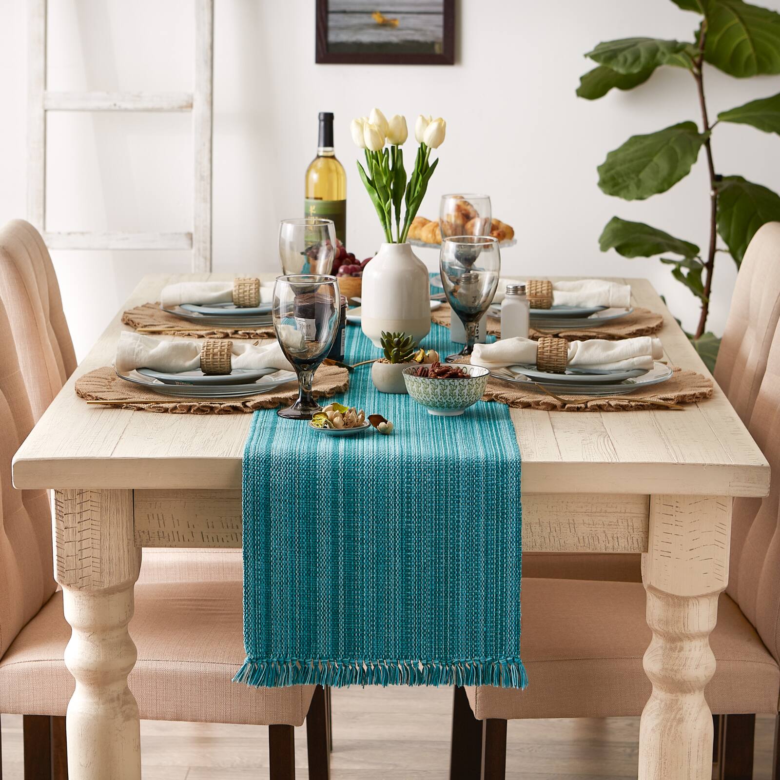 DII&#xAE; 108&#x22; Variegated Fringe Table Runner