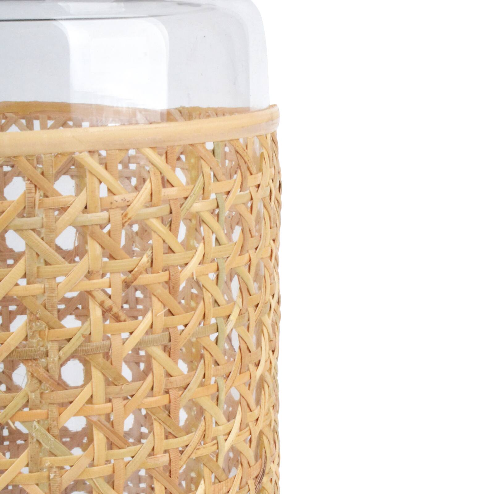 9 Rattan Glass Vase By Ashland® Michaels