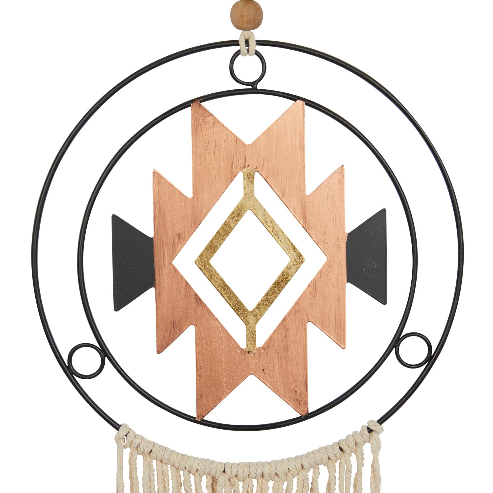 Multicolored Metal Contemporary Dreamcatcher Wall Decor, 2ct.