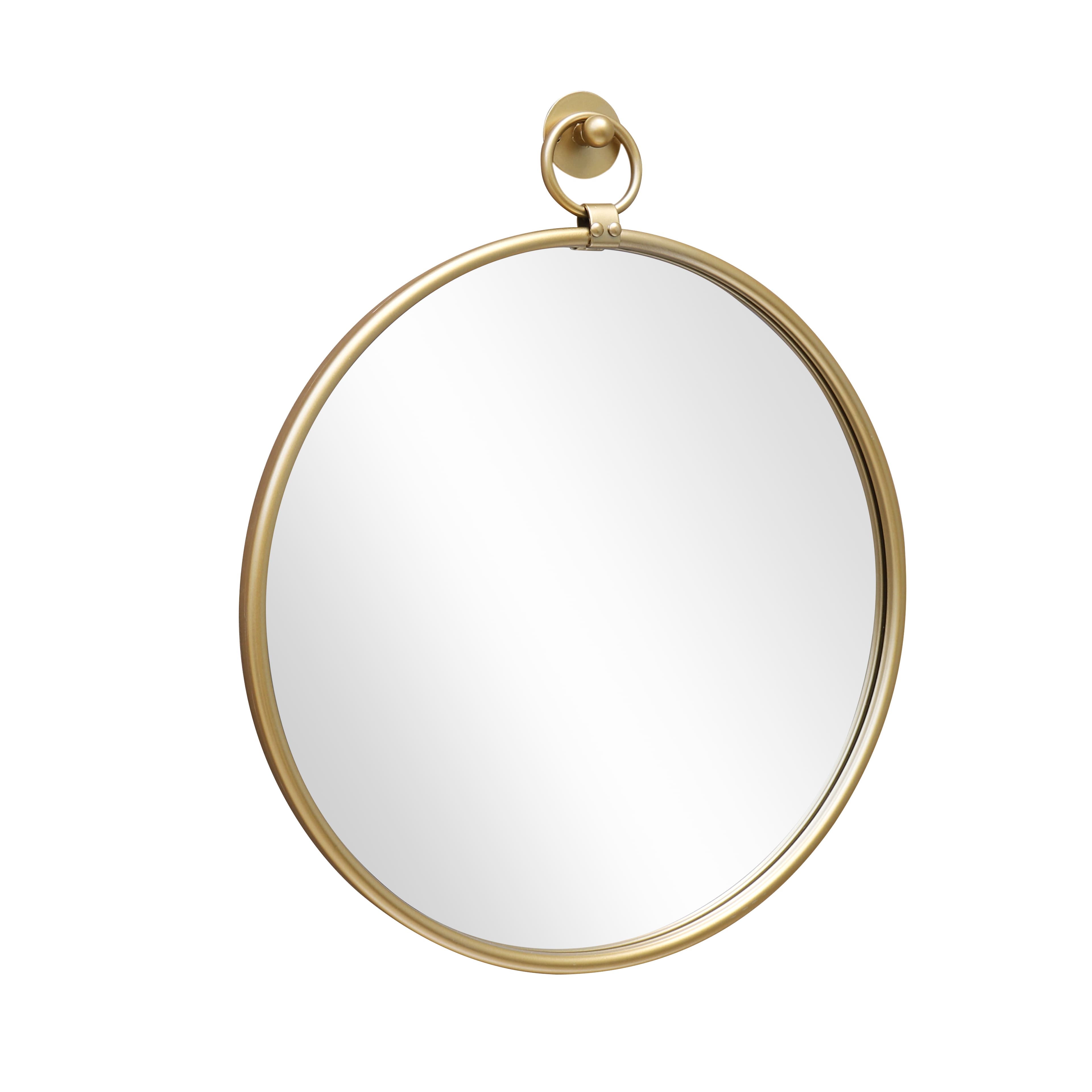 18" Round Wall Mirror in Gold Metal Frame by Ashland®