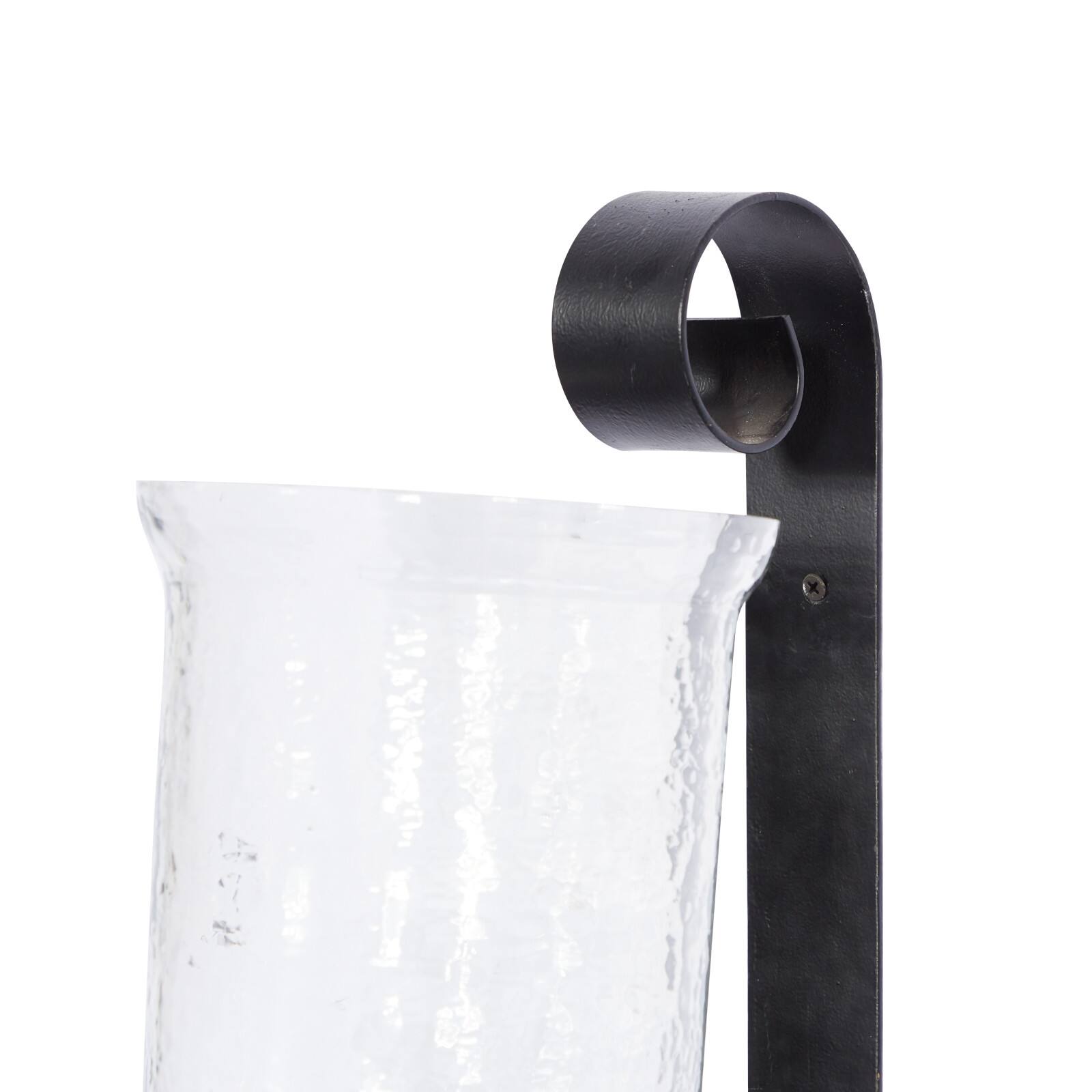 Black Iron Traditional Candle Wall Sconce