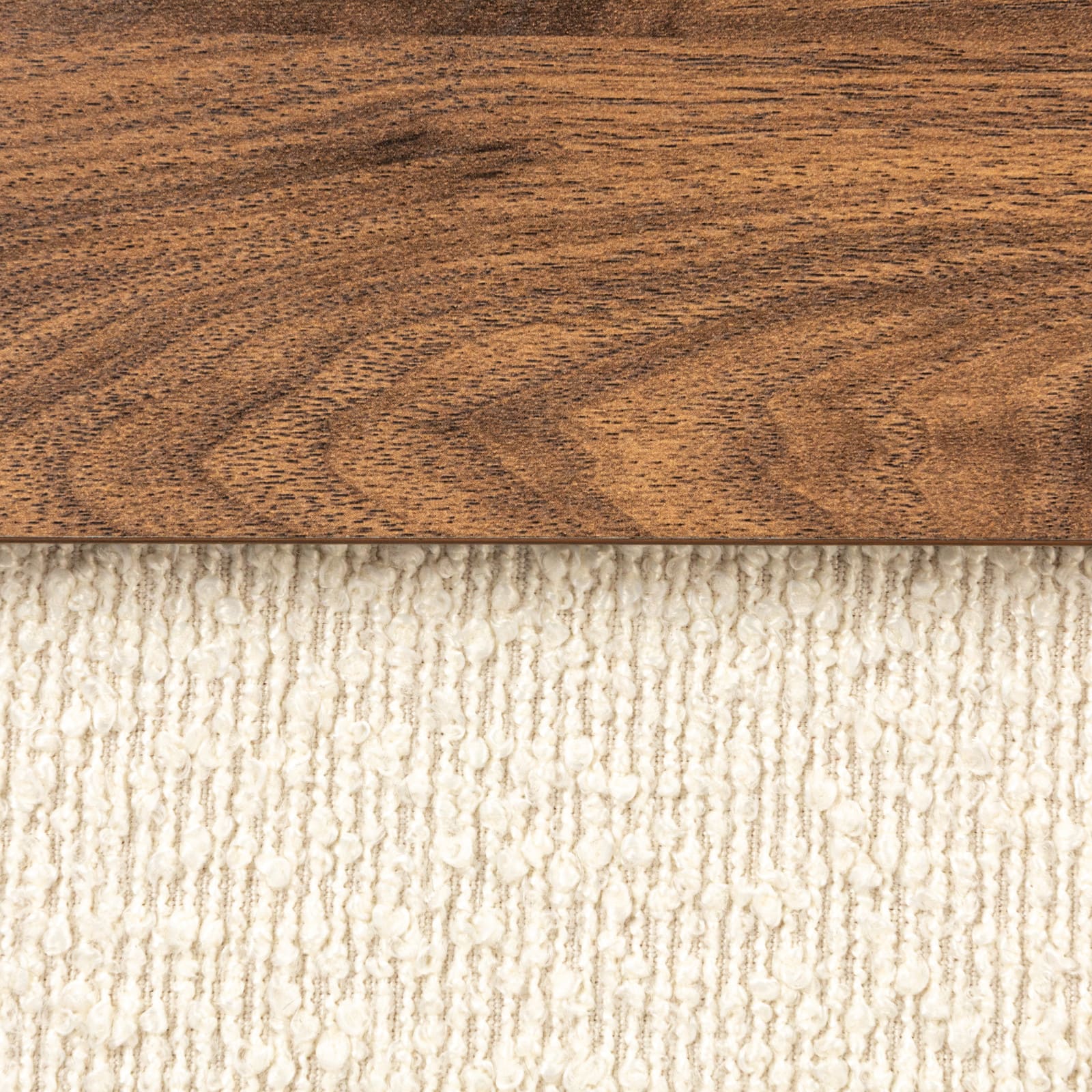 Household Essentials Versatile Boucle Ottoman with Hidden Storage