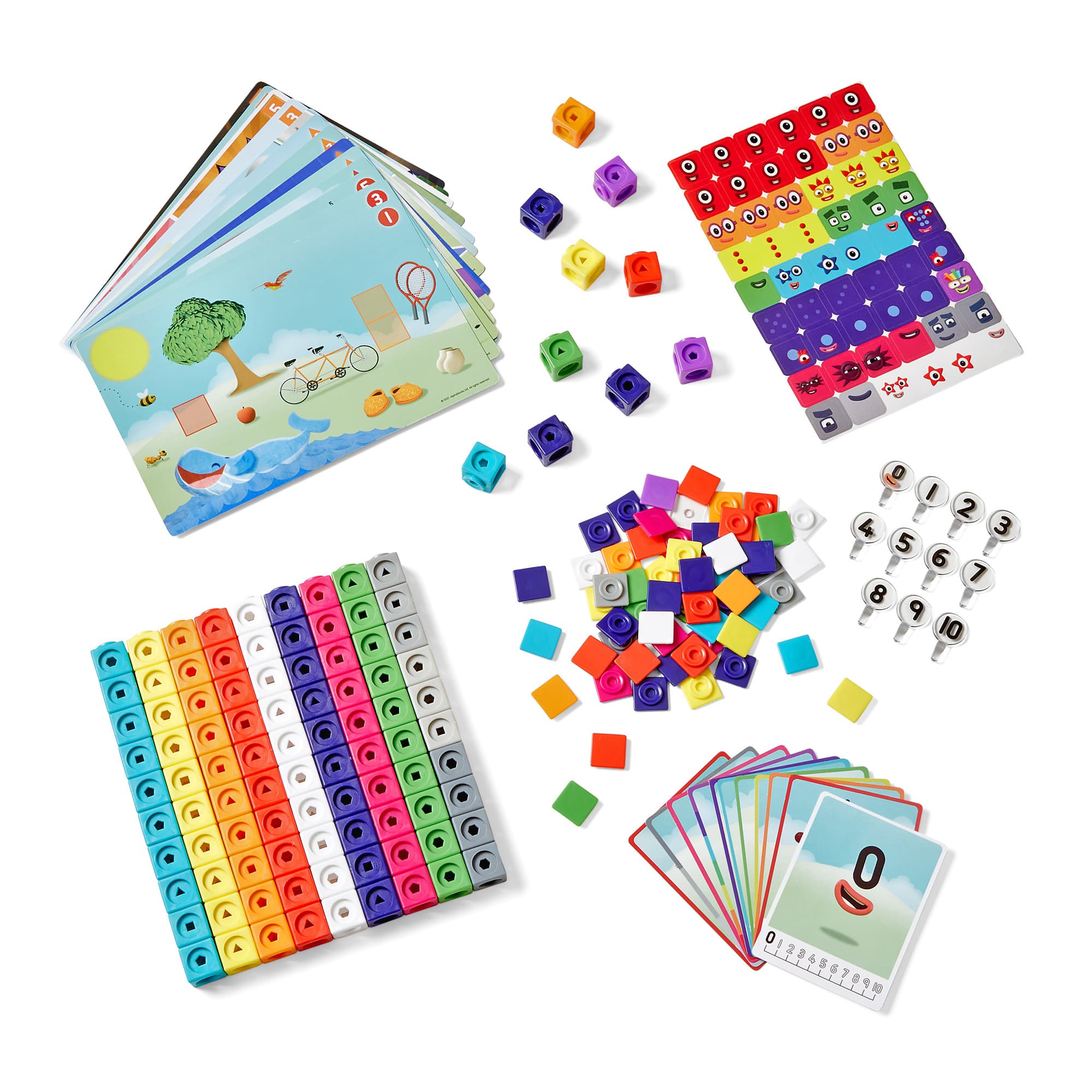 hand2mind® Numberblocks MathLink® Cubes 1-10 Activity Set