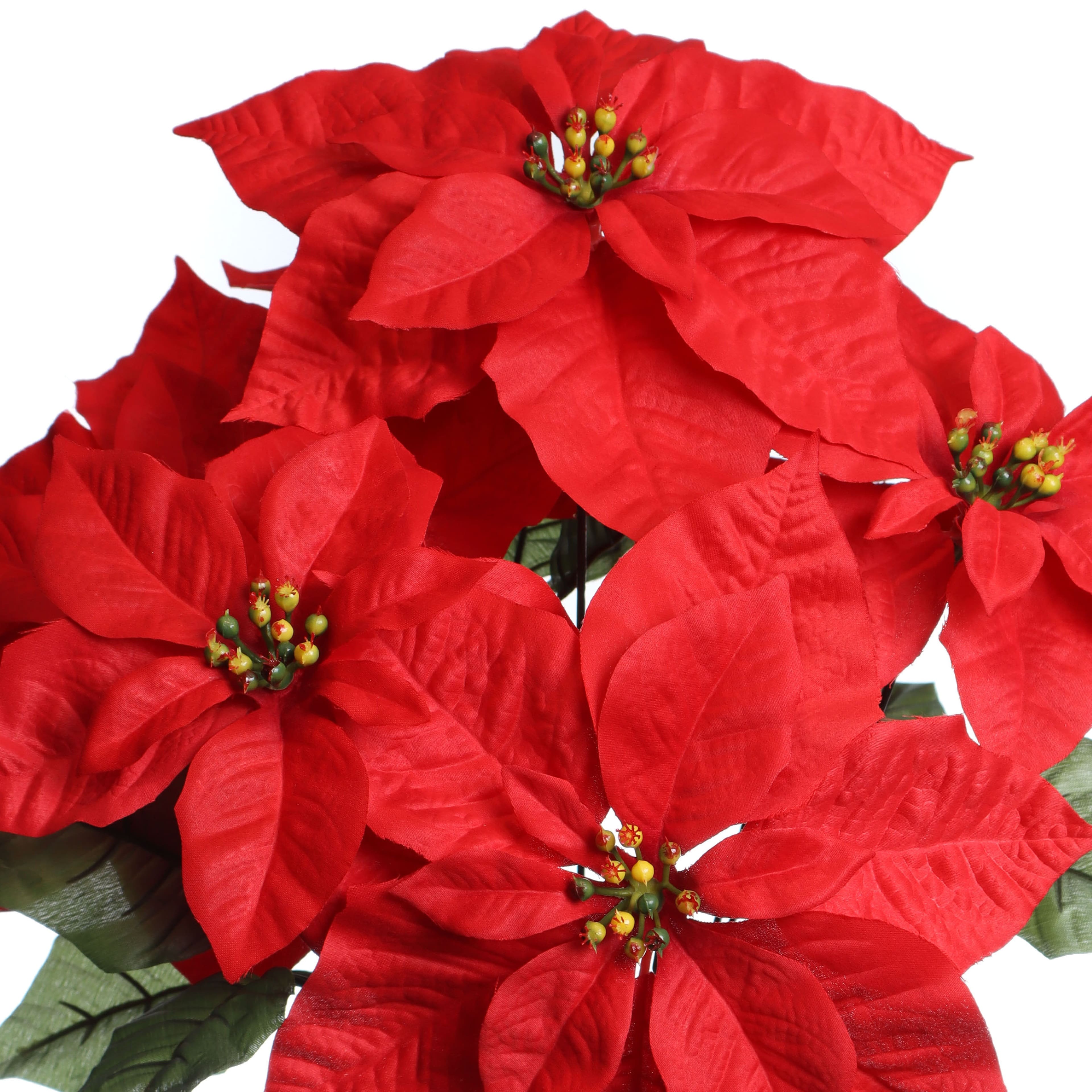 18.5&#x22; Water Resistant Poinsettia Bush by Ashland&#xAE;