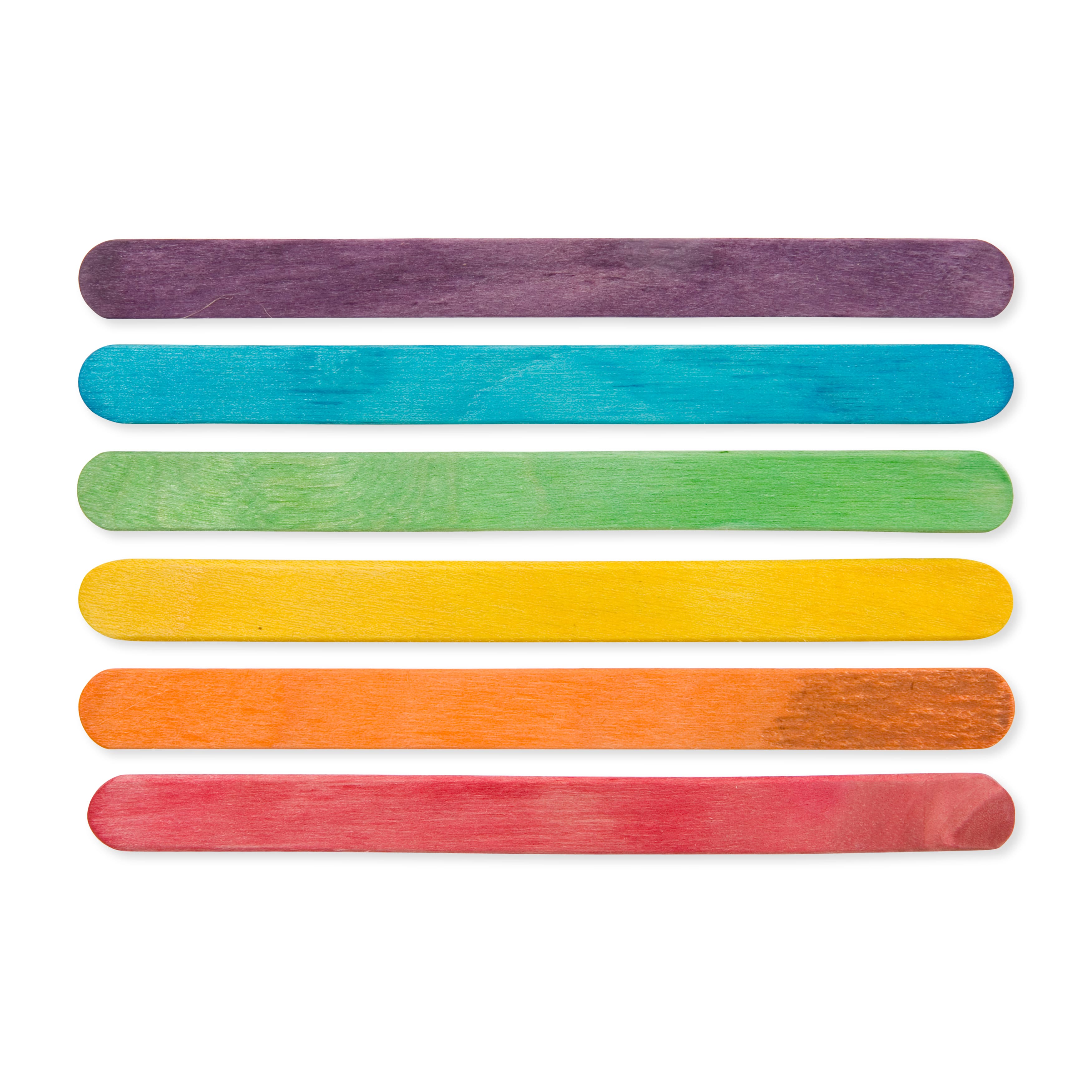 12 Packs: 450 ct. (5,400 total) 4.5&#x22; Multicolor Craft Sticks by Creatology&#x2122;