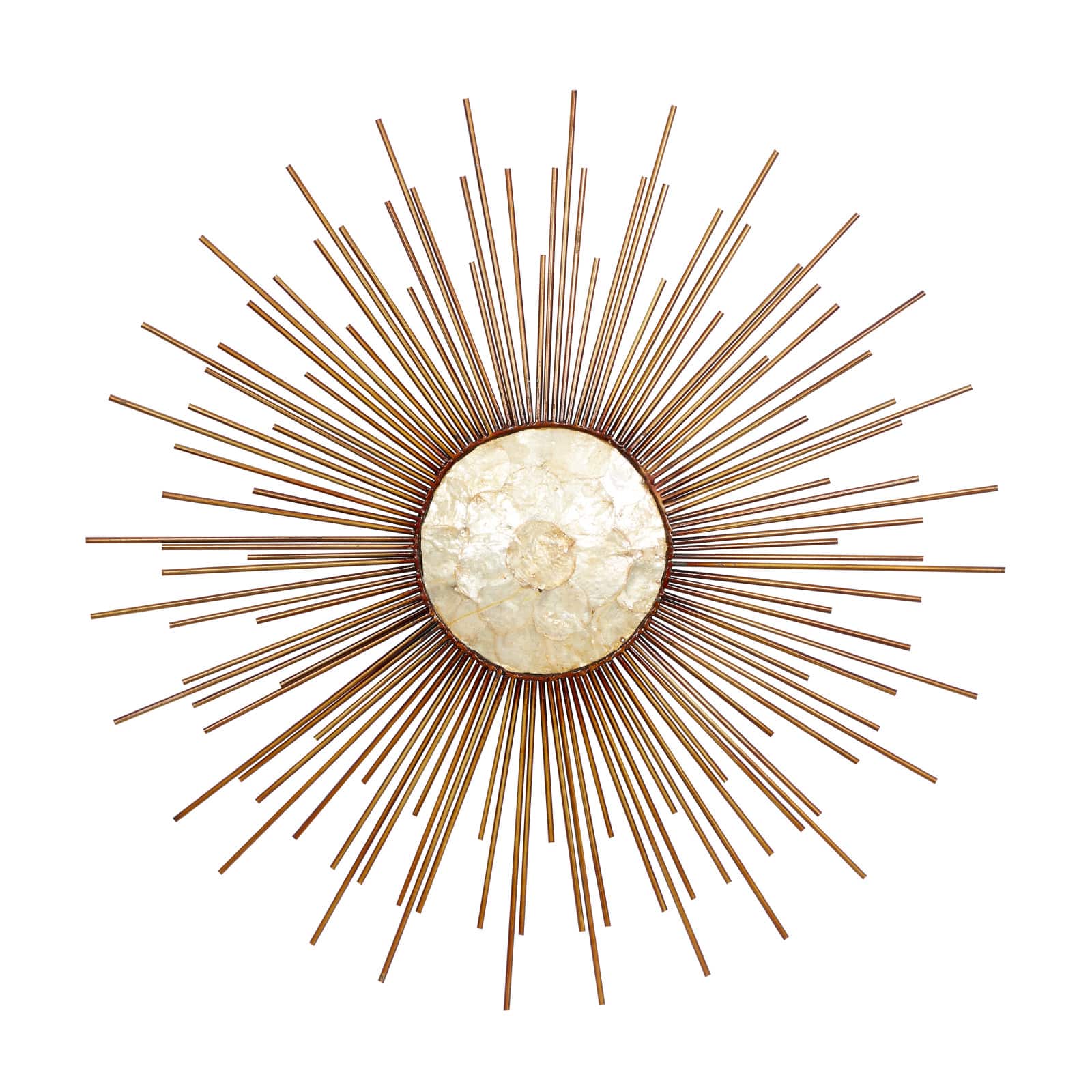 Gold Sunburst Capiz Wall Accent