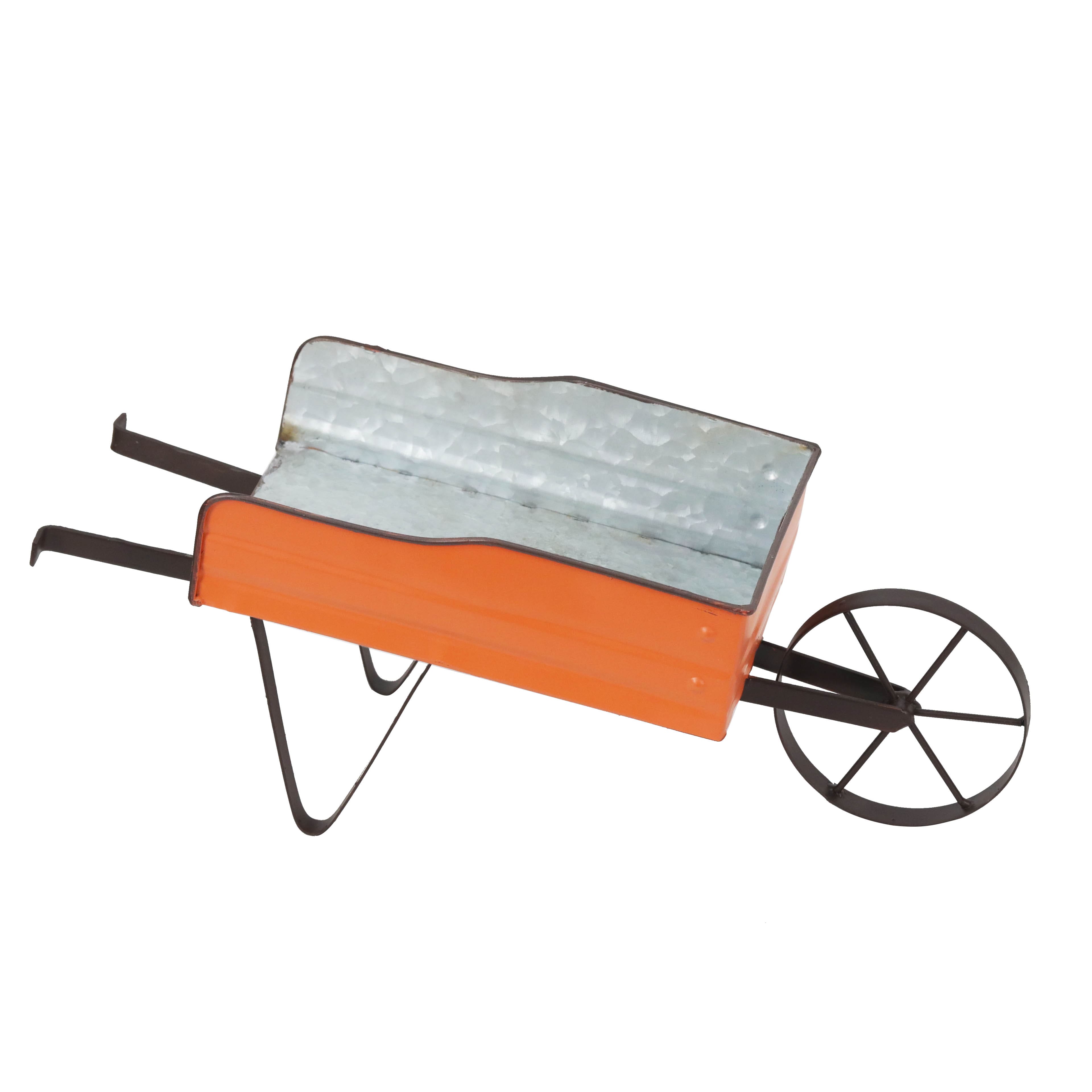 14&#x22; Orange Wheelbarrow Tabletop Accent by Ashland&#xAE;