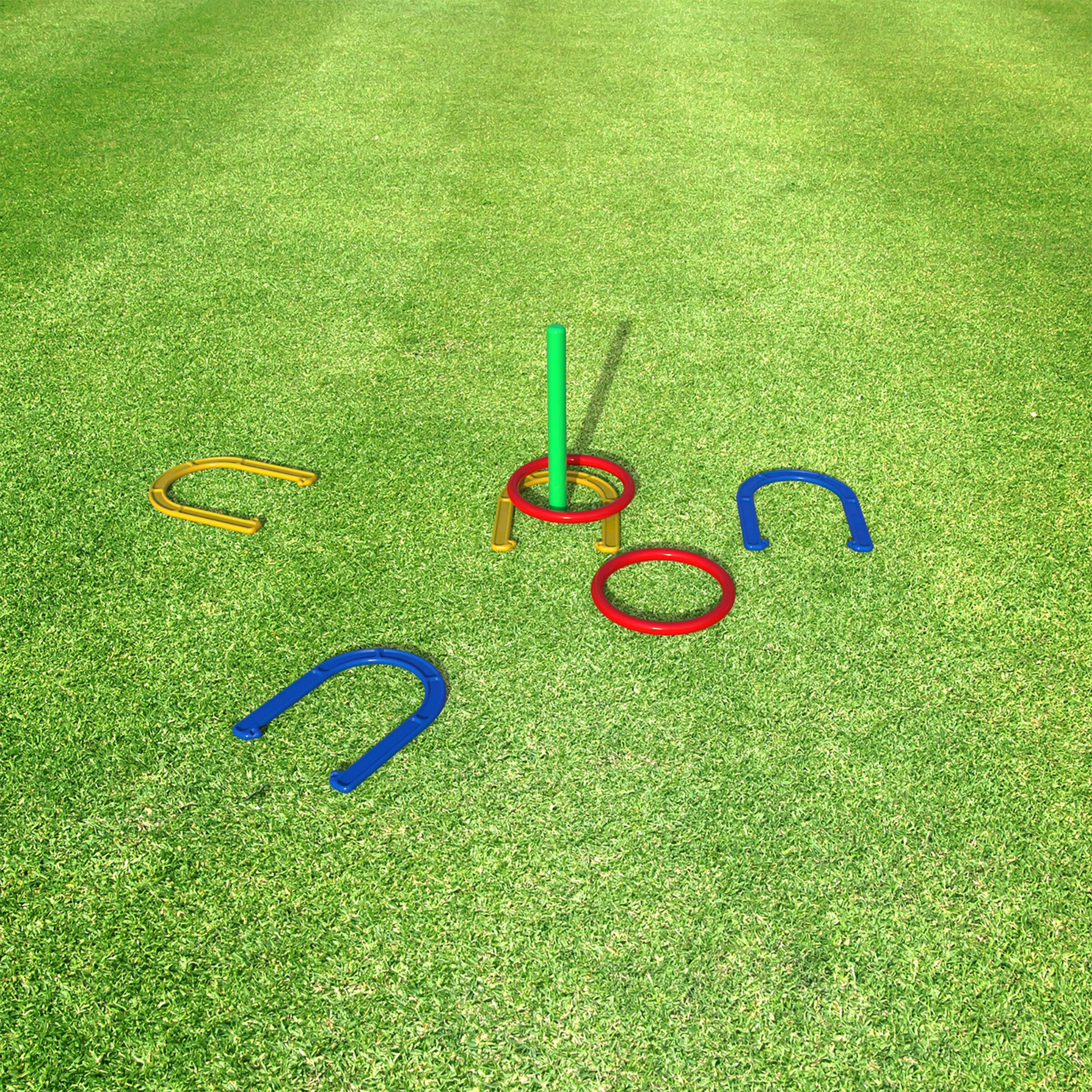 Toy Time 2-in-1 Horseshoe &#x26; Ring Toss Set