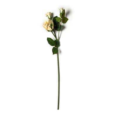 White Faux Real Rose Stem by Ashland® image