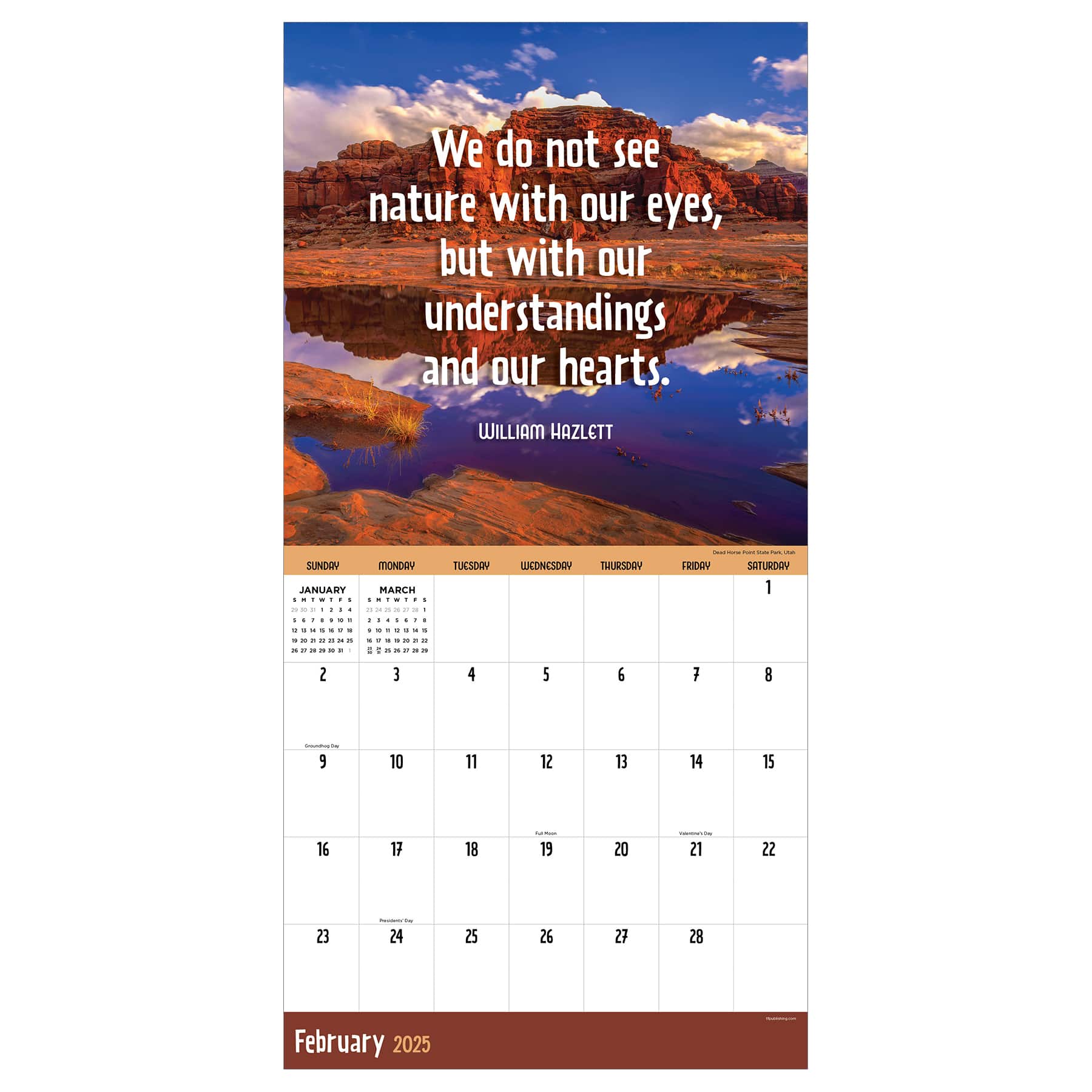 TF Publishing 2025 Great Outdoors Wall Calendar