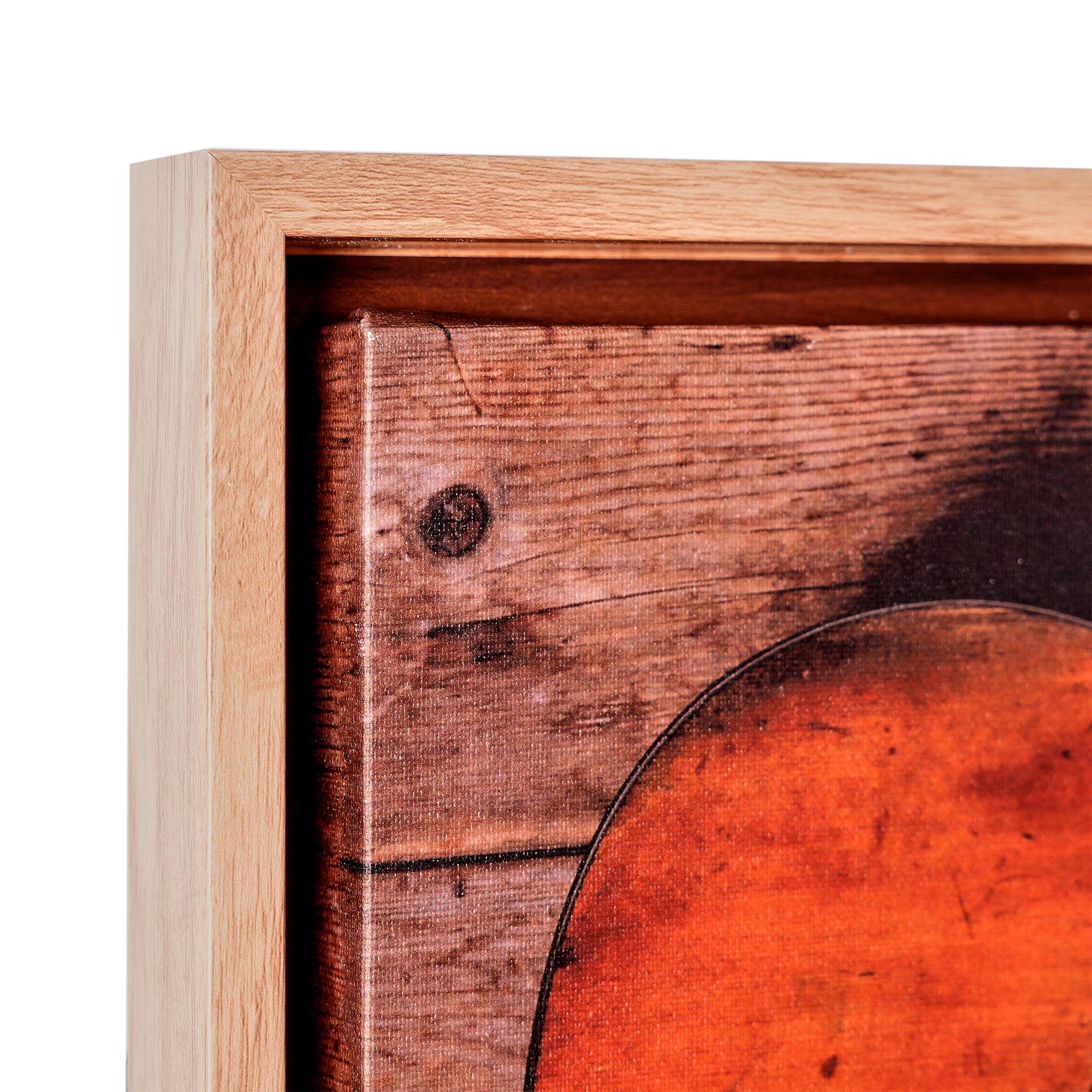 American Art Decor Grand Ole Opry Guitar Canvas with L Frame - 22" x 12"