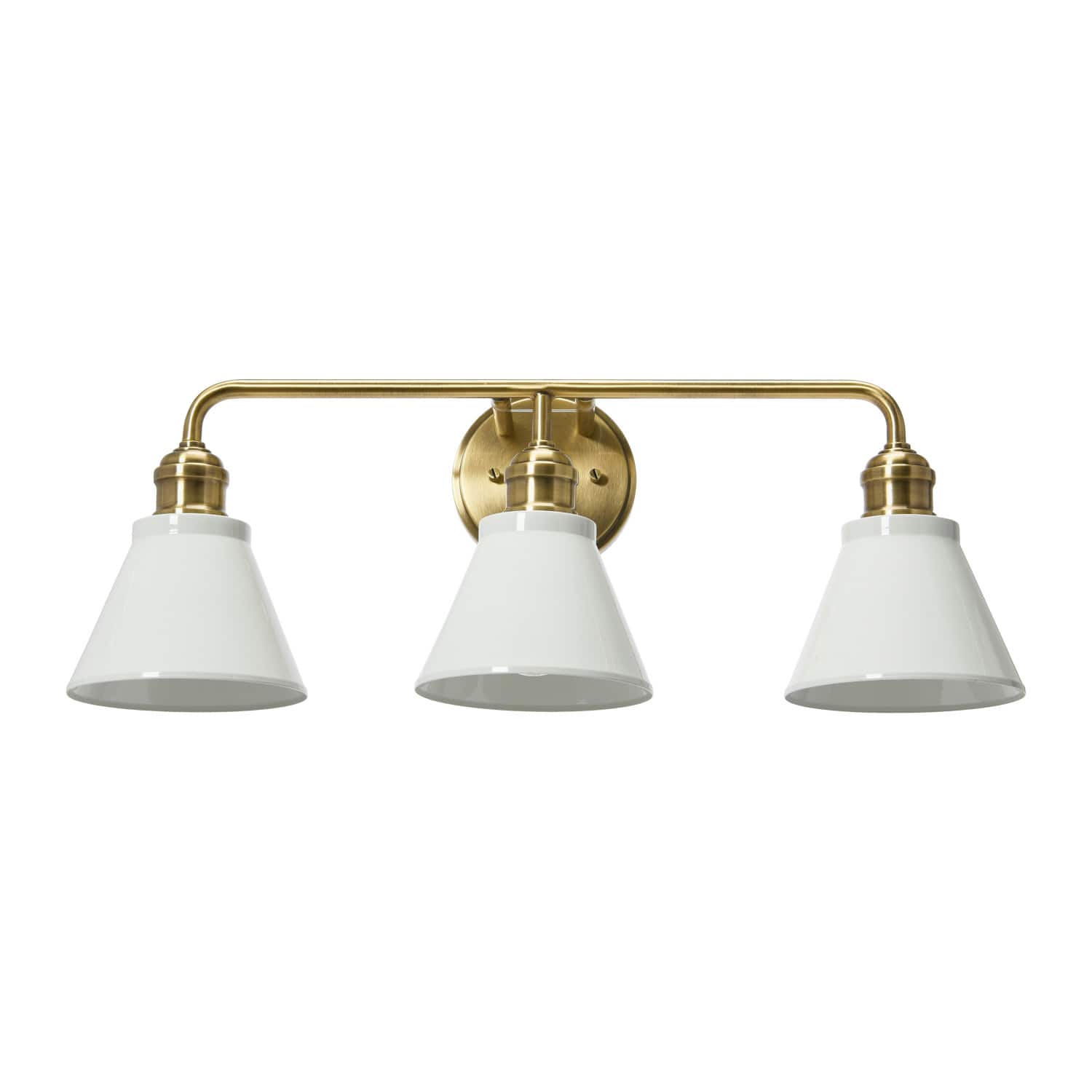 Hello Honey&#xAE; Robert Stevenson Lighting Josie Metal 3-Light Vanity with Shades