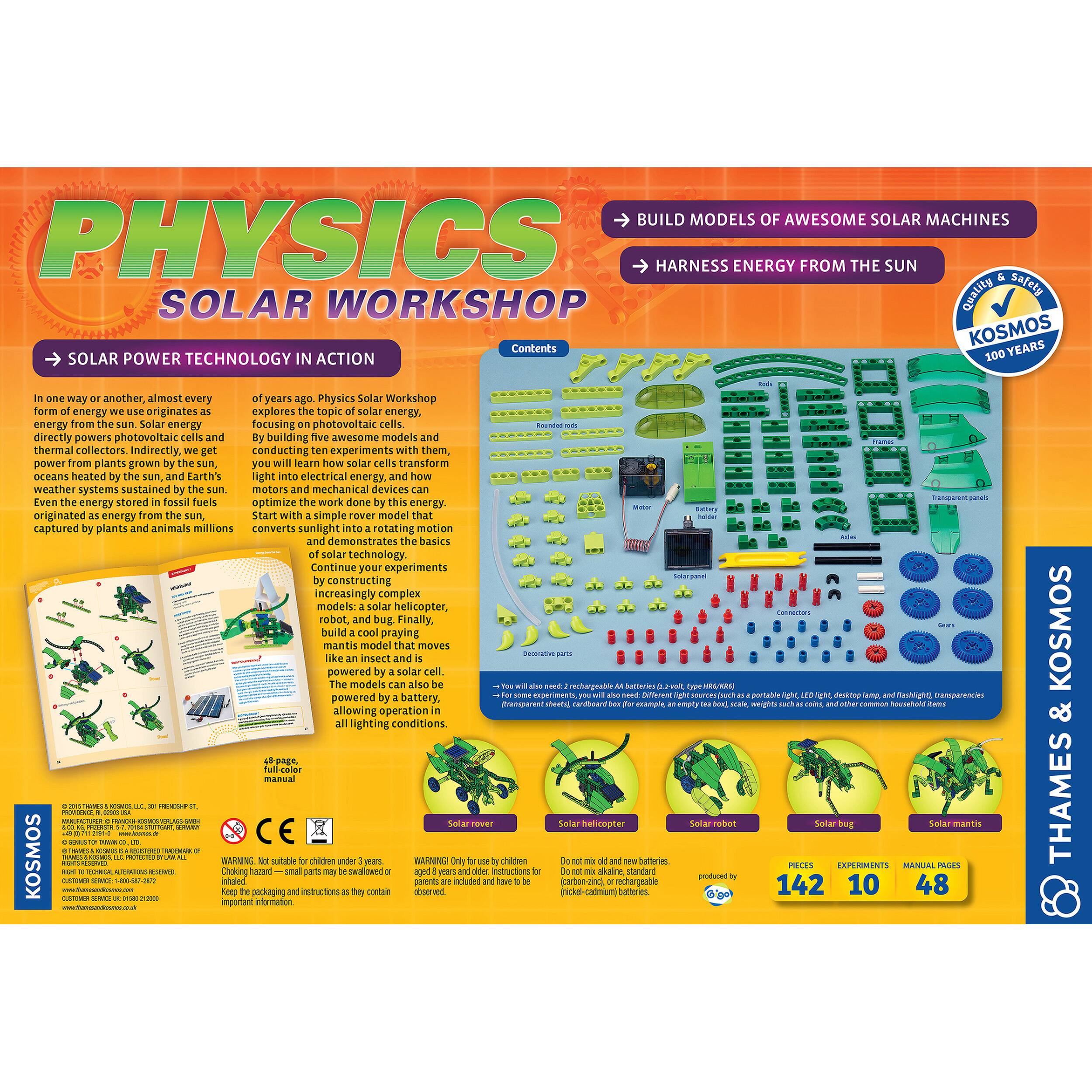 Thames &#x26; Kosmos Physics Solar Workshop Experiment Kit