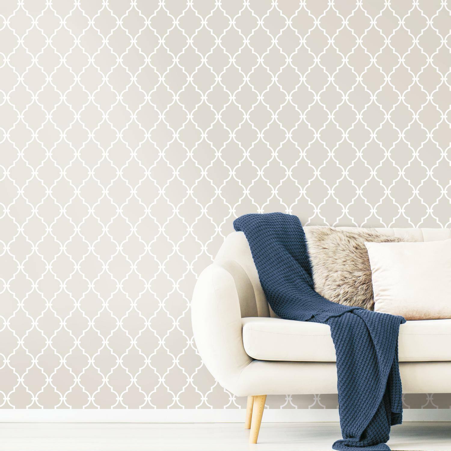 RoomMates Modern Trellis Peel &#x26; Stick Wallpaper