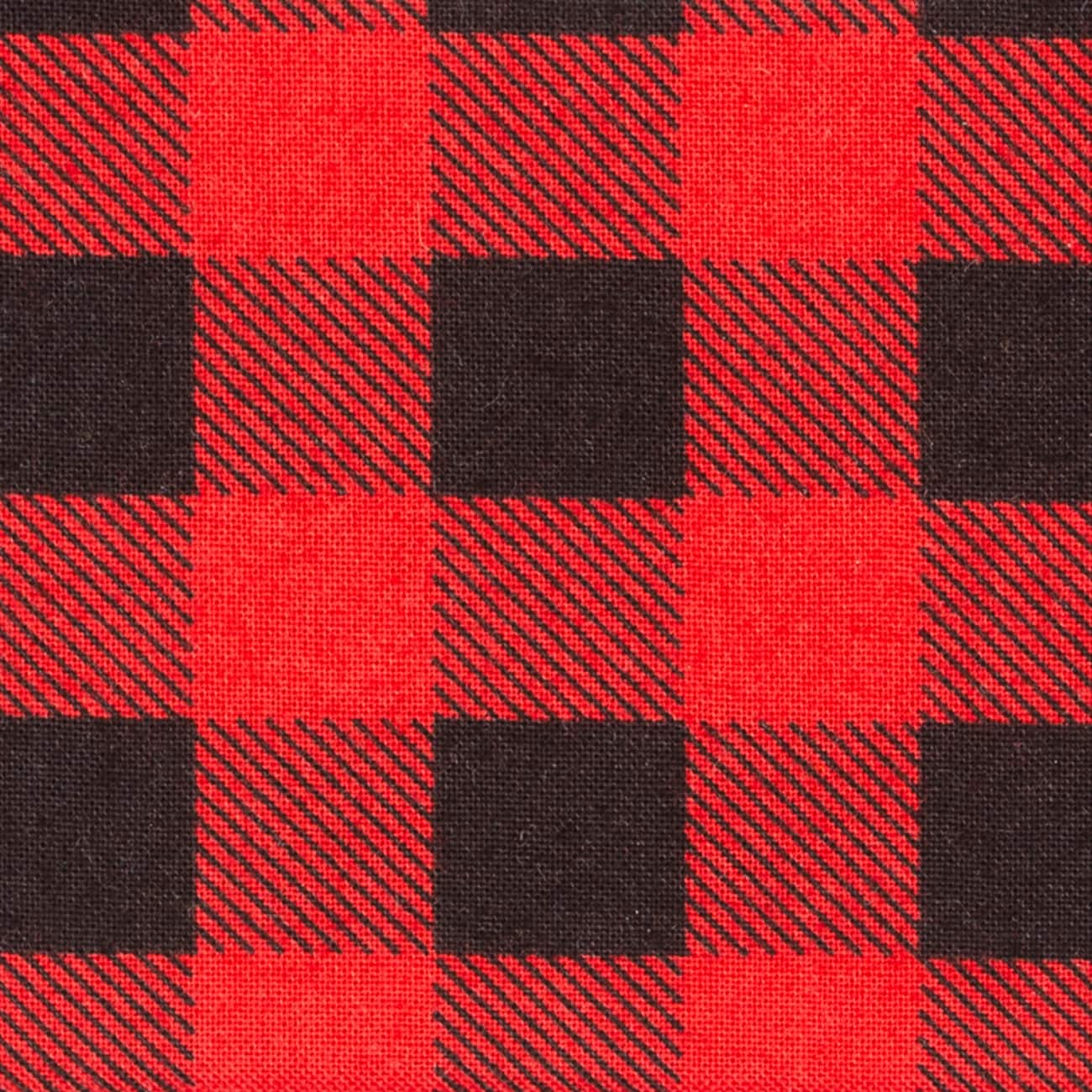 Red And Black Buffalo Plaid Cotton Fabric By Loops And Threads™ Michaels