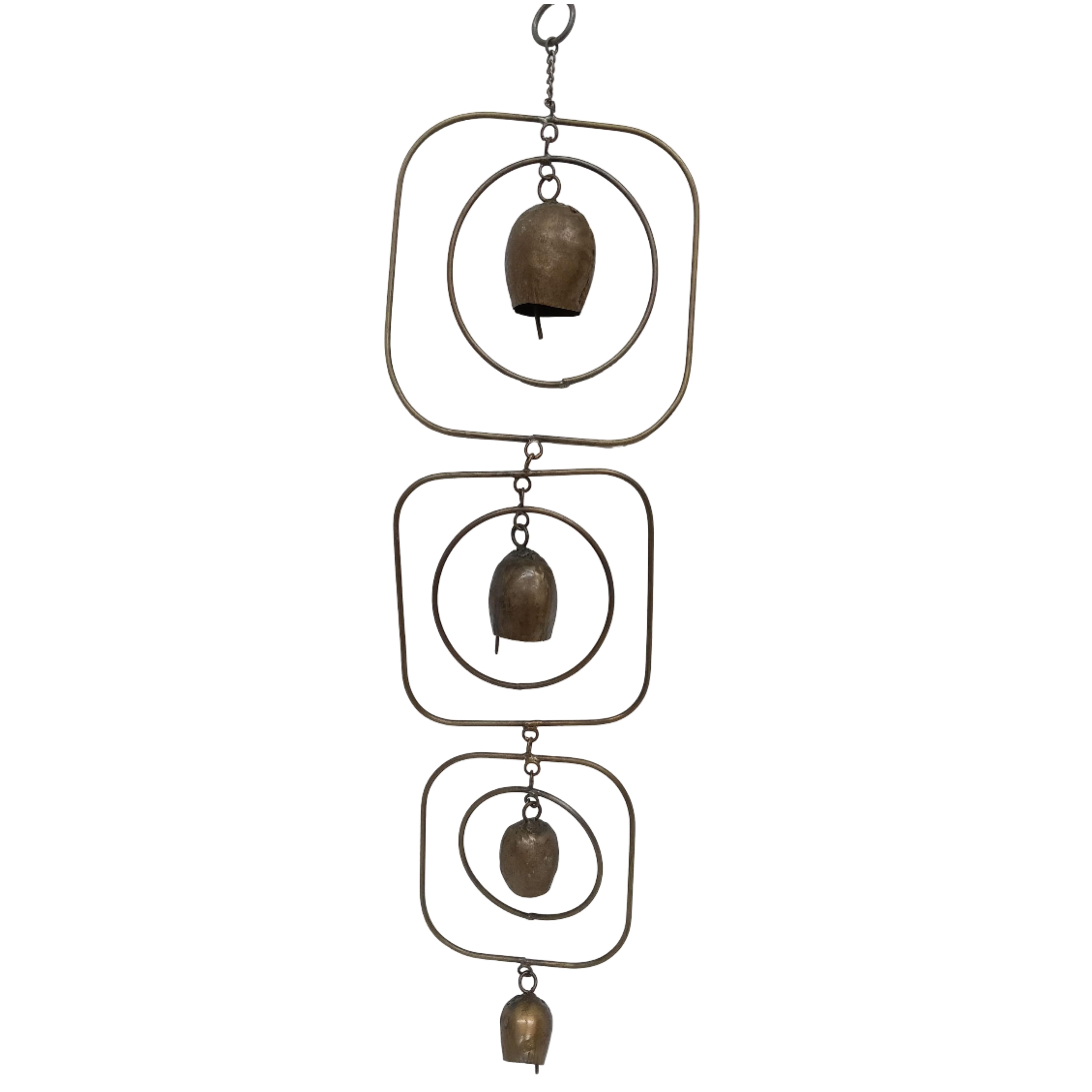 20&#x22; Rustic Gold Triple Metal Bells Wall D&#xE9;cor by Ashland&#xAE;