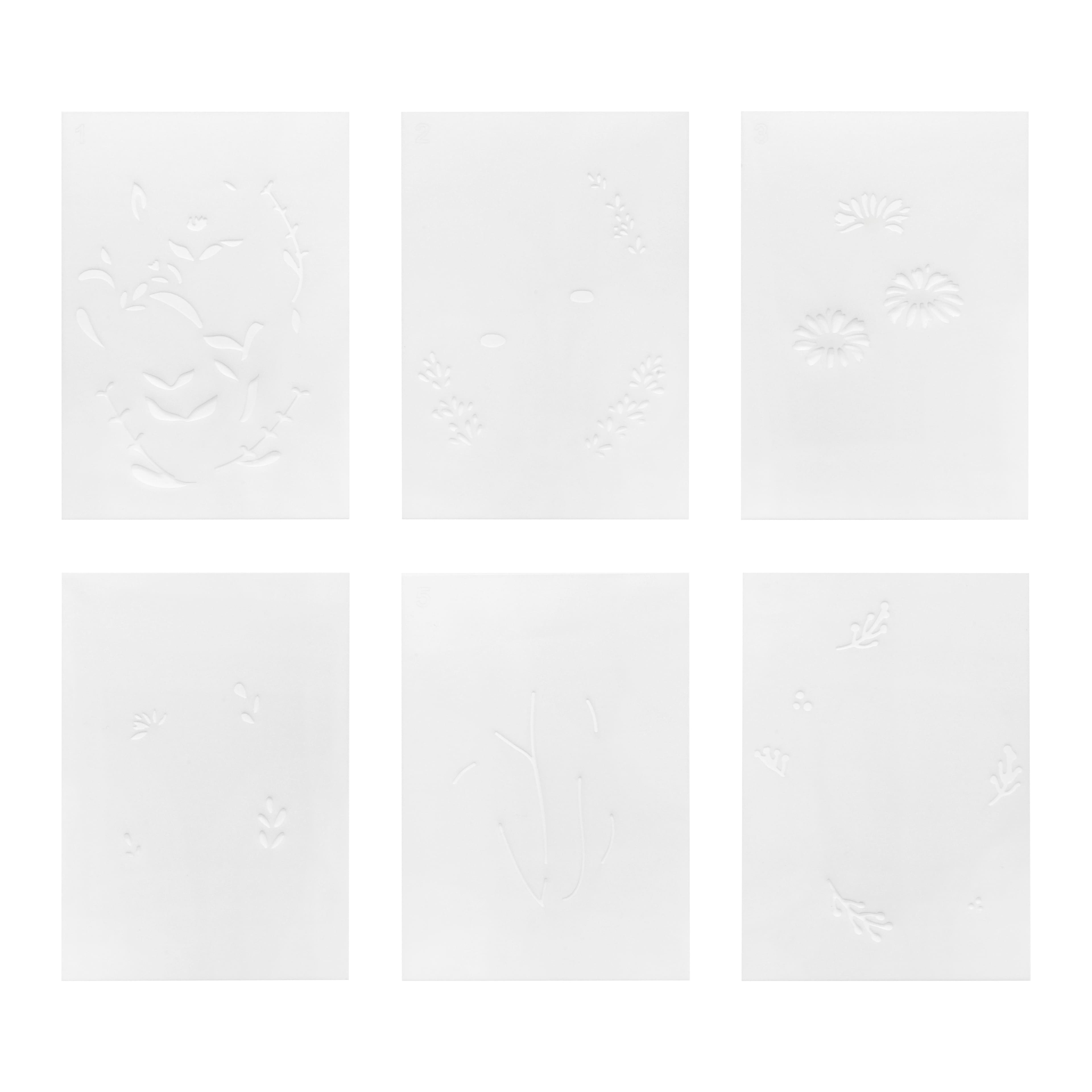 4" x 6" Wild Flowers Print Layering Stencil Set by Recollections™