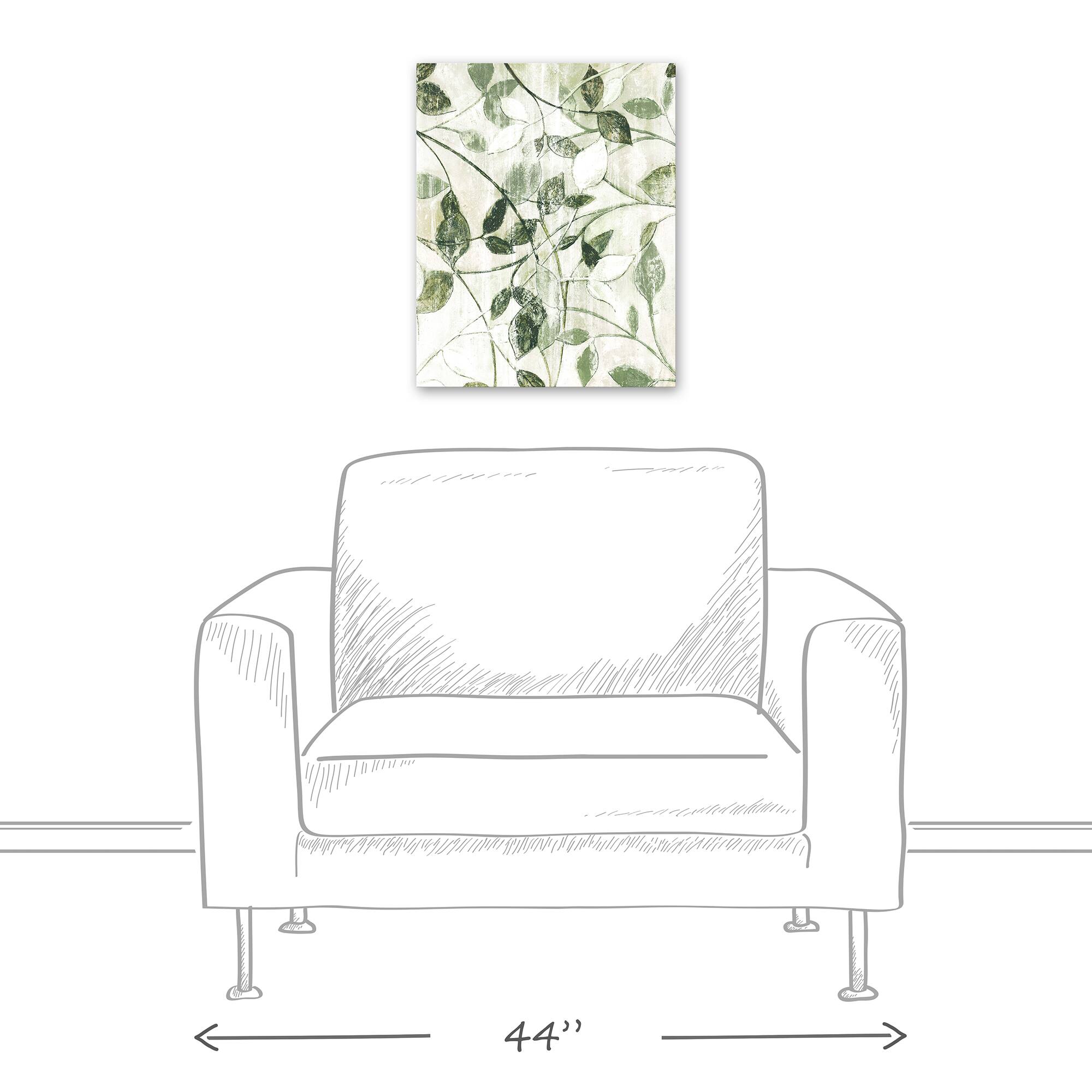 Design Direct Simple Leaves Canvas Wall Art