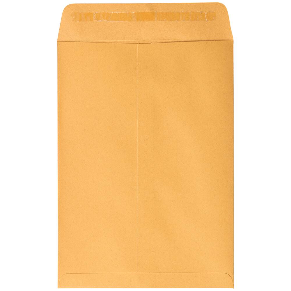 JAM Paper 7.5" x 10.5" Brown Kraft Manila Open End Catalog Envelopes