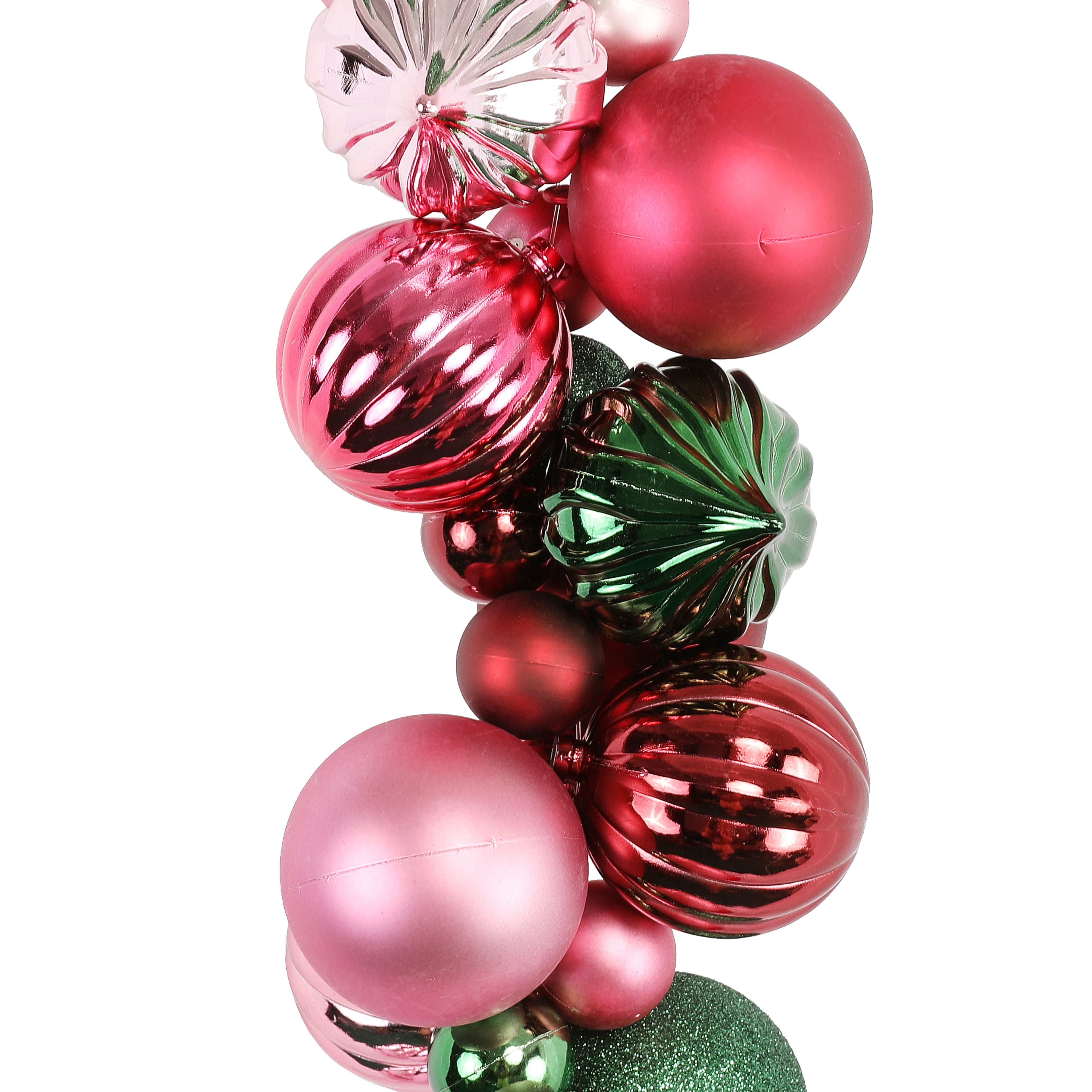 6ft. Burgundy & Green Shatterproof Ball Ornament Garland by Ashland®