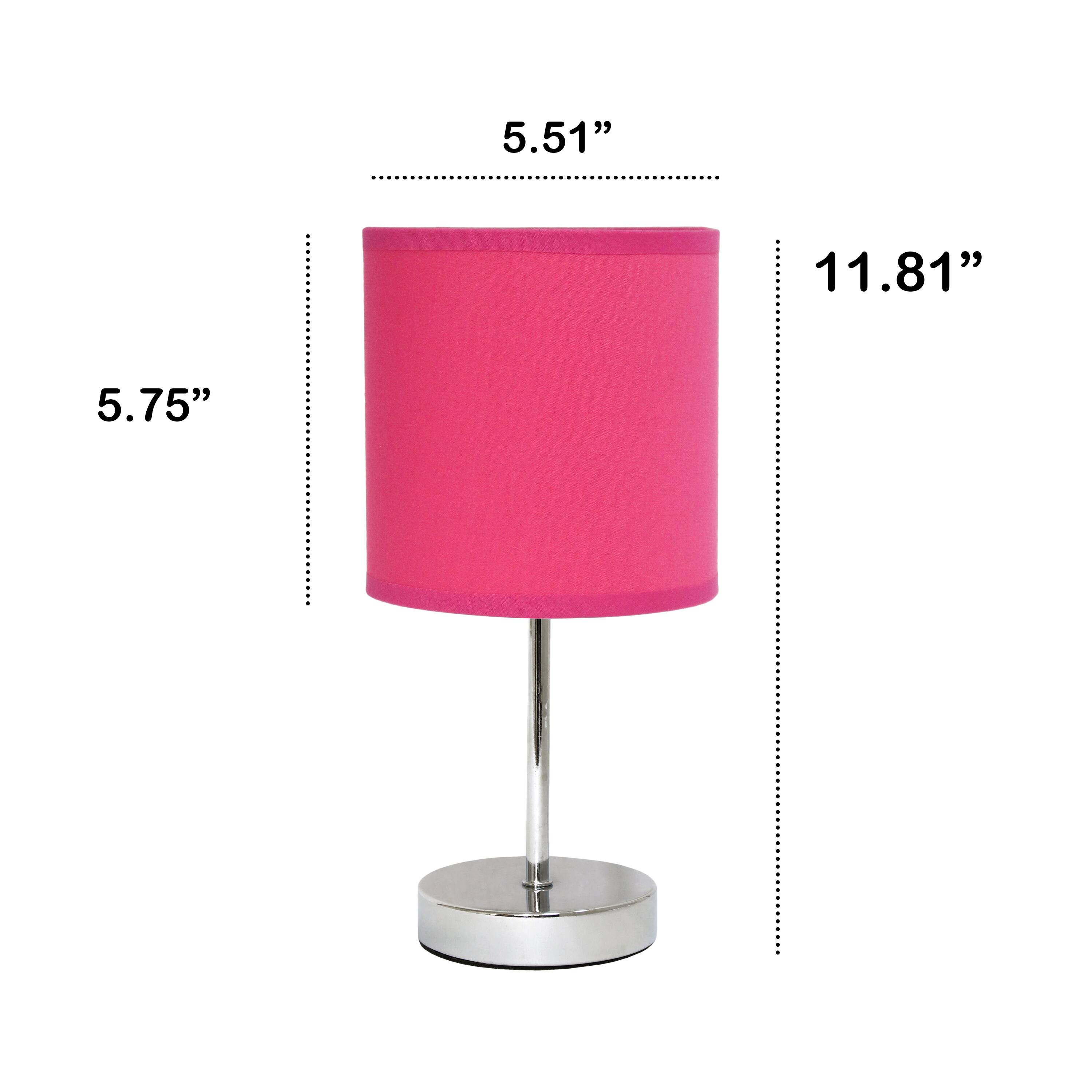 Creekwood Home Nauru 12&#x22; Brushed Nickel Petite Metal Stick Table Lamp