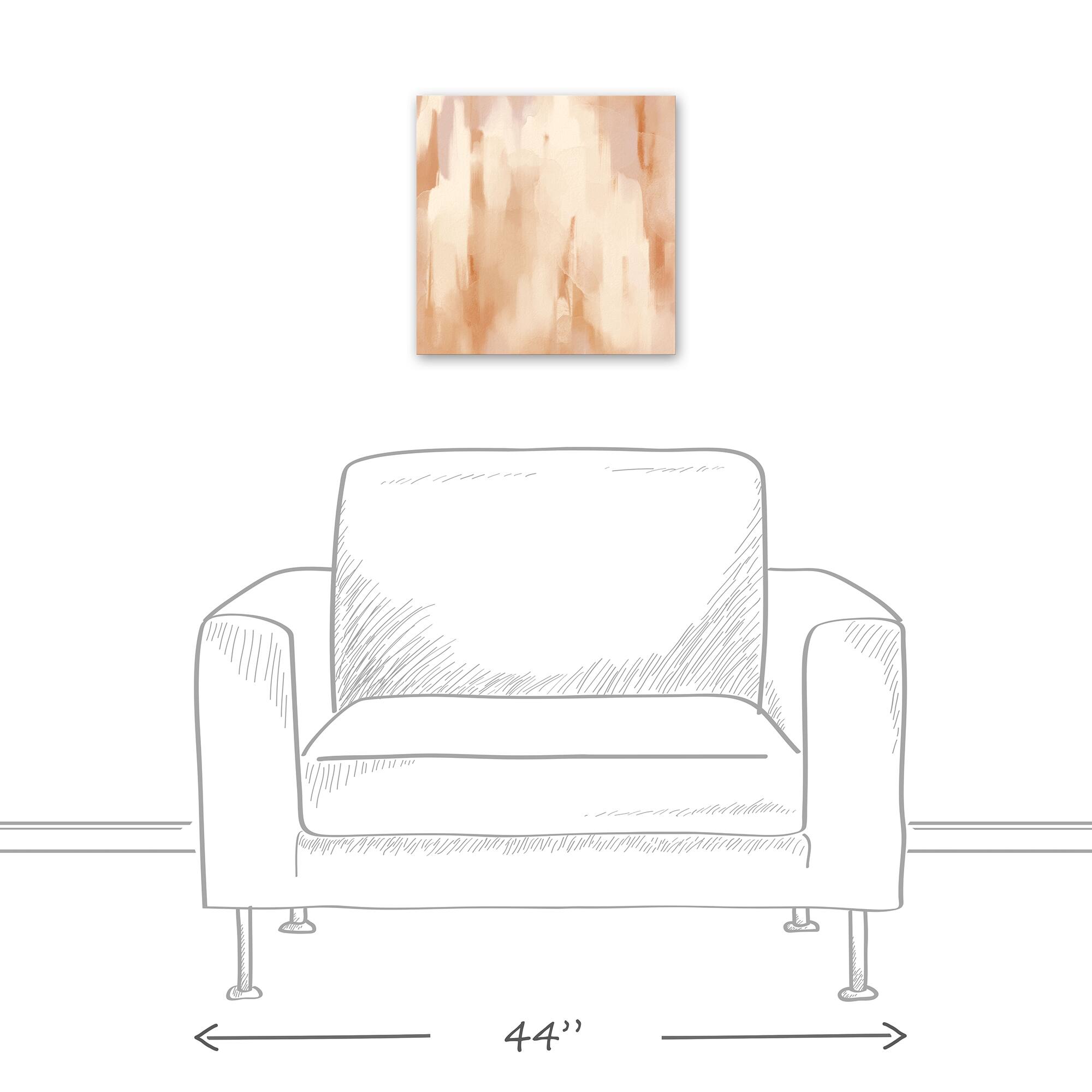 Golden Abstract Canvas Wall Art