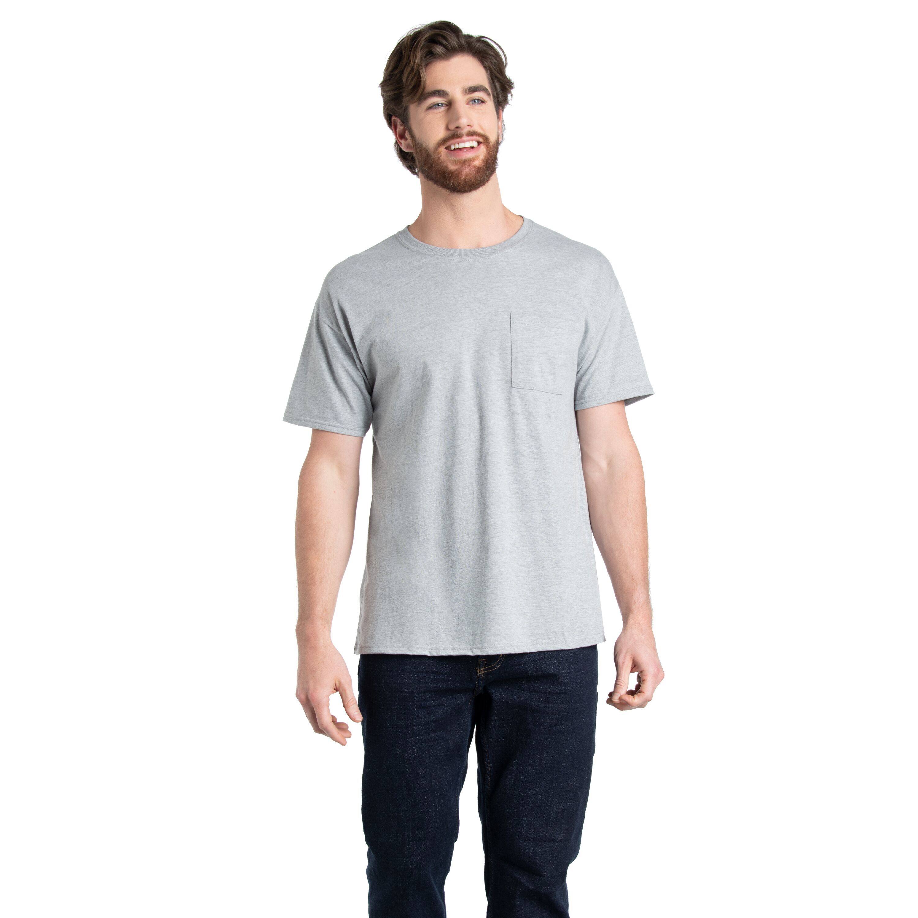 Fruit of the Loom EverSoft Mens Short Sleeve Pocket T-Shirt 2 Pack