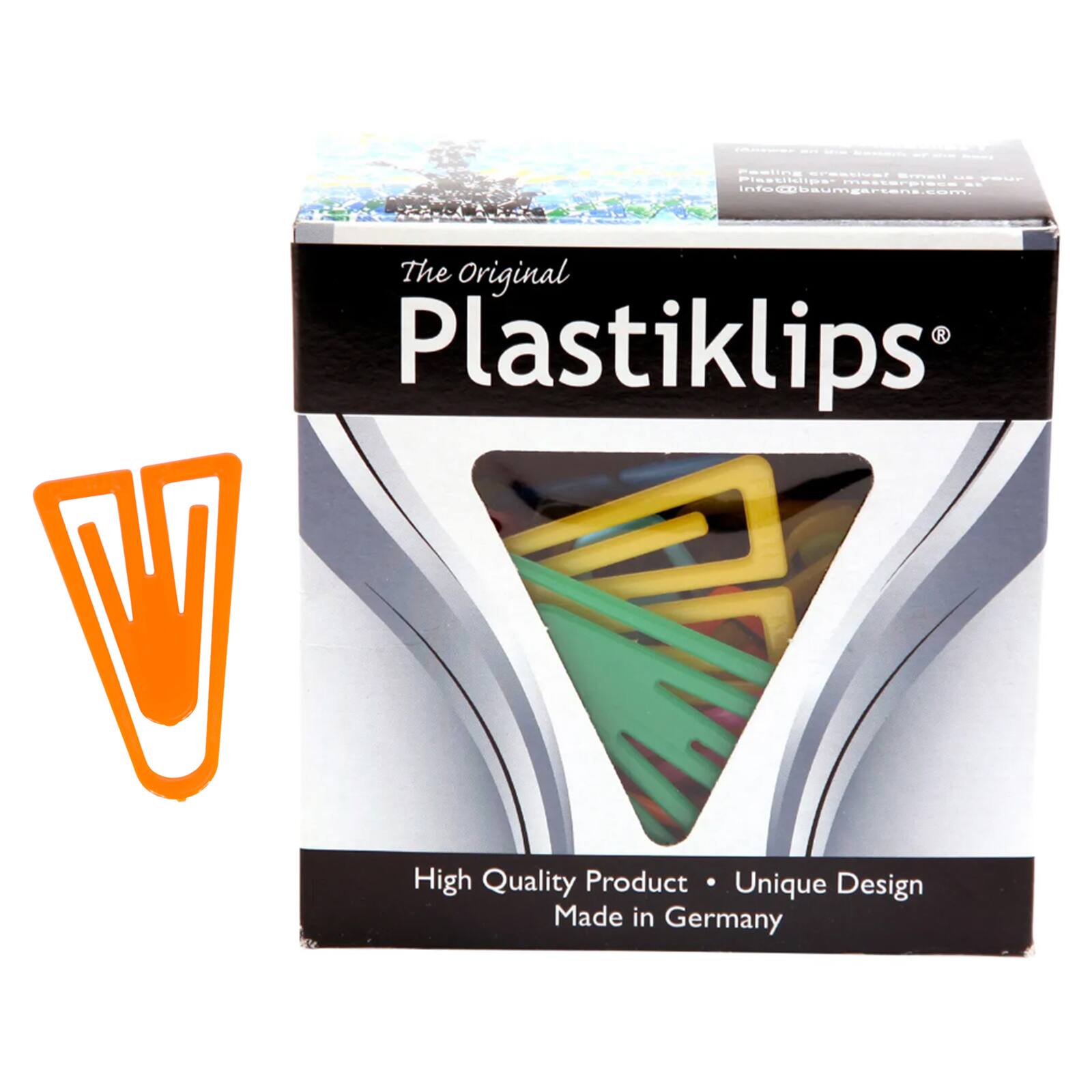 Baumgarten&#x27;s Plastiklips&#xAE; X-Large Paper Clips, 6 Packs of 50