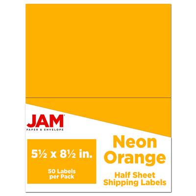 JAM Paper Shipping Labels, 50ct., Color: Neon Orange | Michaels