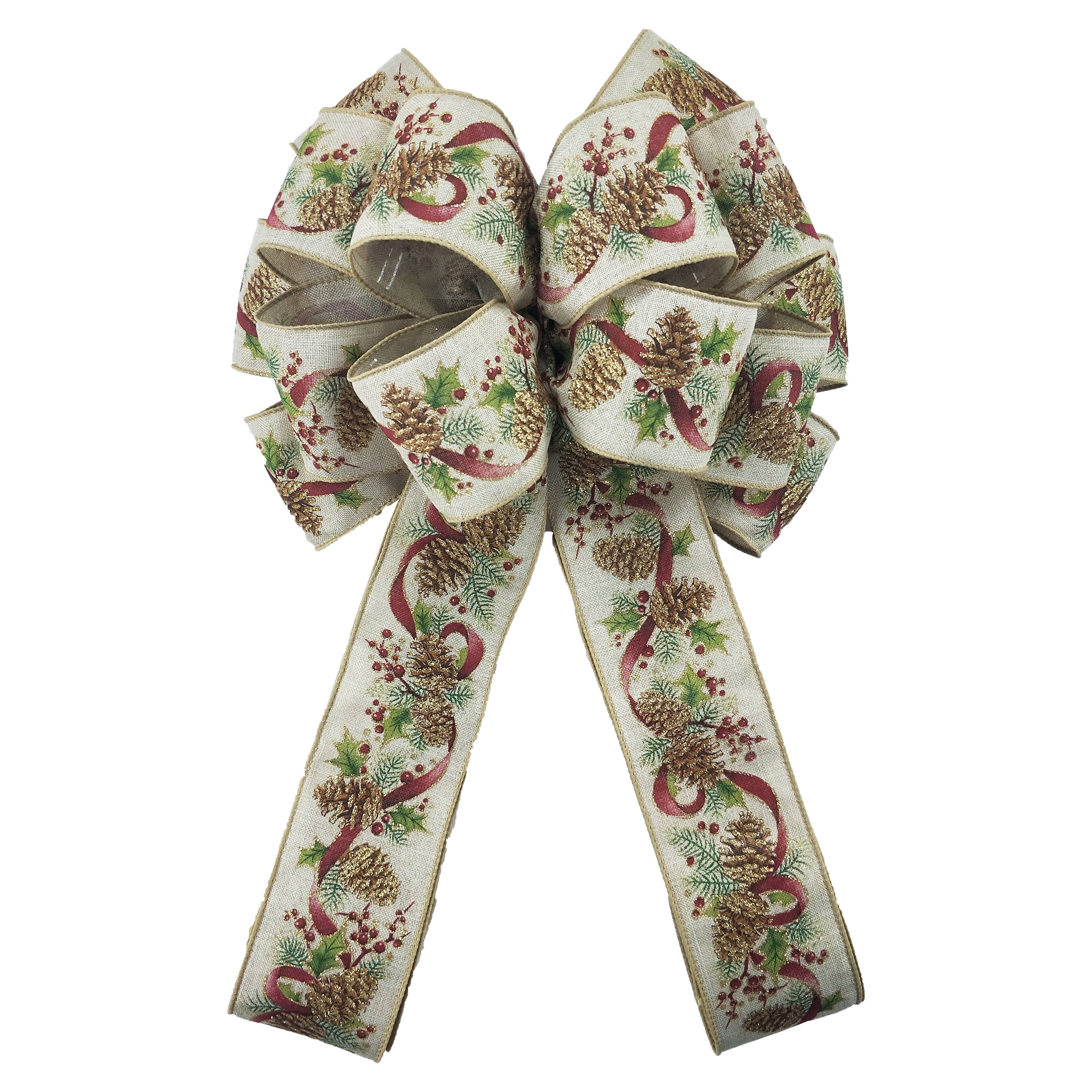 20.5 Red Décor Ribbon Bow by Celebrate It™ Christmas