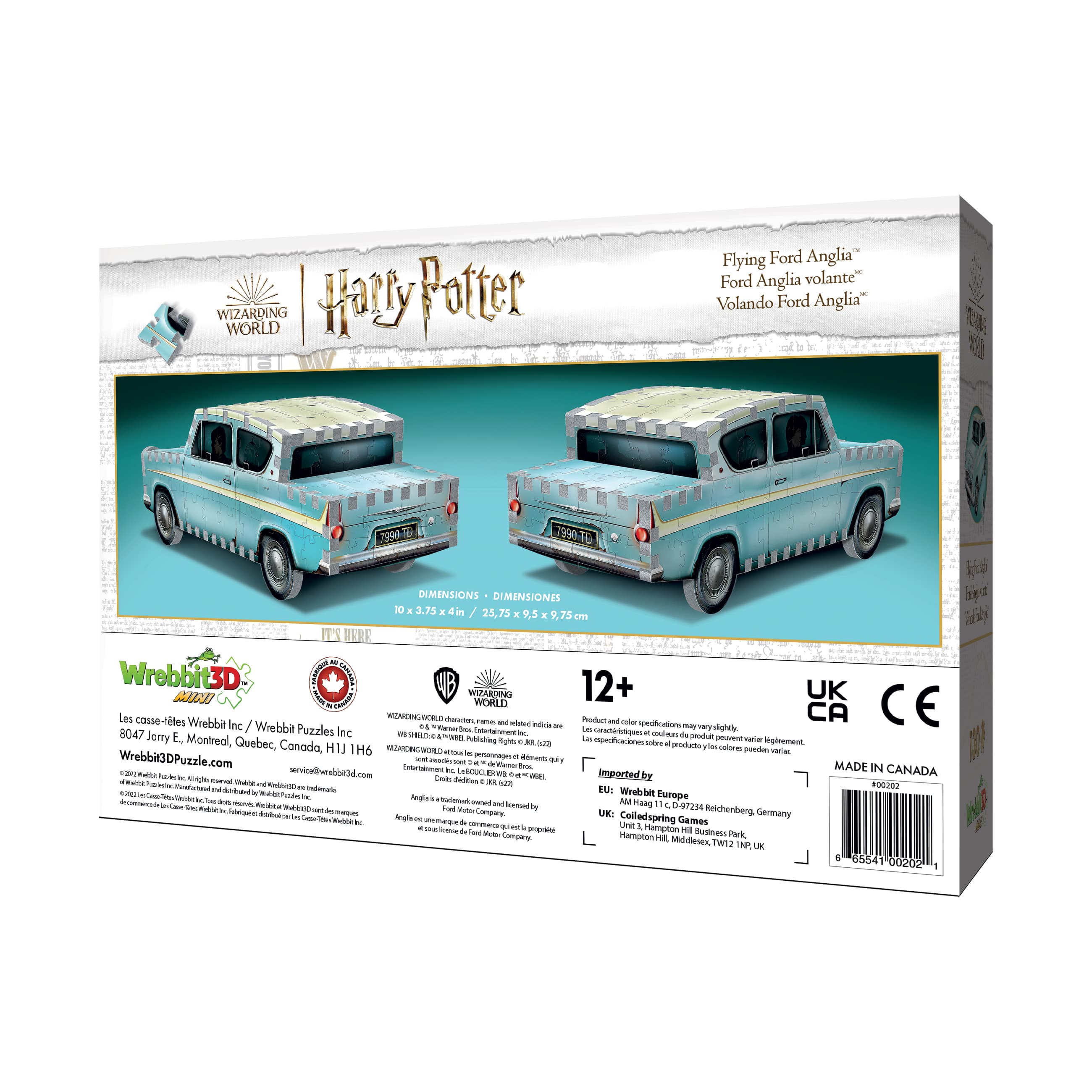 Harry Potter Collection - Flying Ford Anglia Mini 3D Puzzle: 130 Pcs