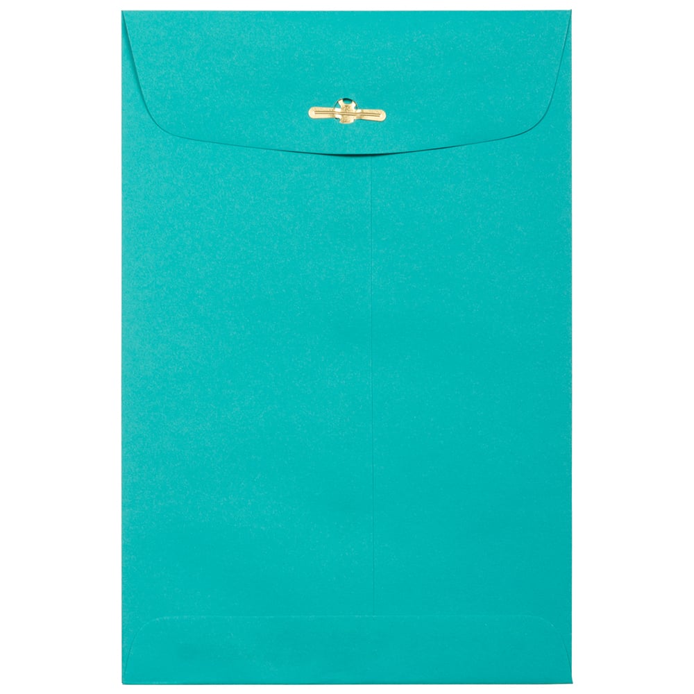 JAM Paper 6&#x22; x 9&#x22; Sea Blue Open End Catalog Recycled Envelopes