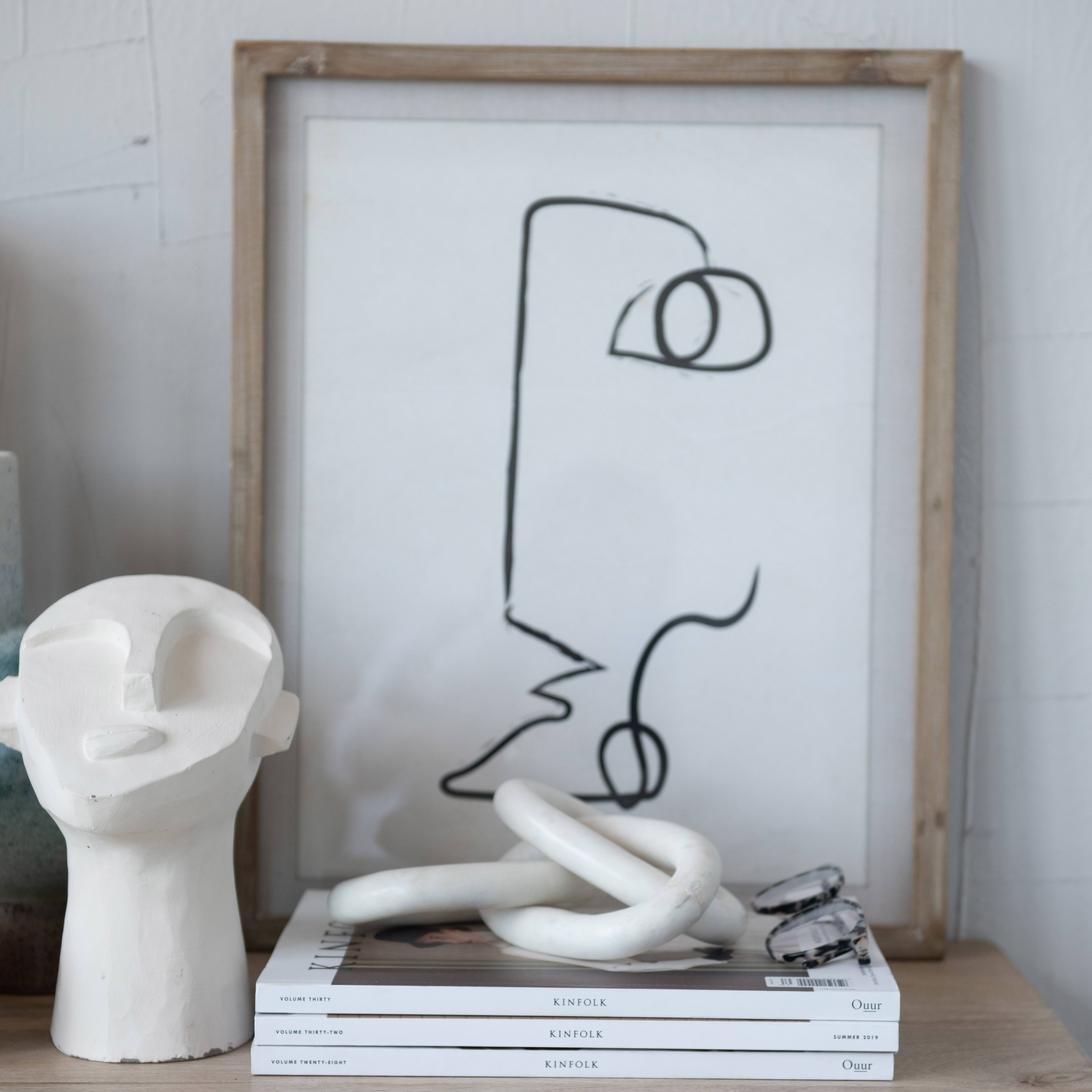 Hello Honey® 13" Decorative Marble Chain Link Figurine