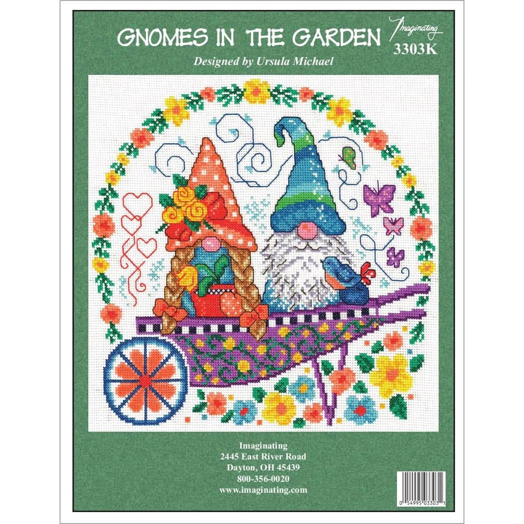 Imaginating Gnomes In The Garden Counted Cross Stitch Kit